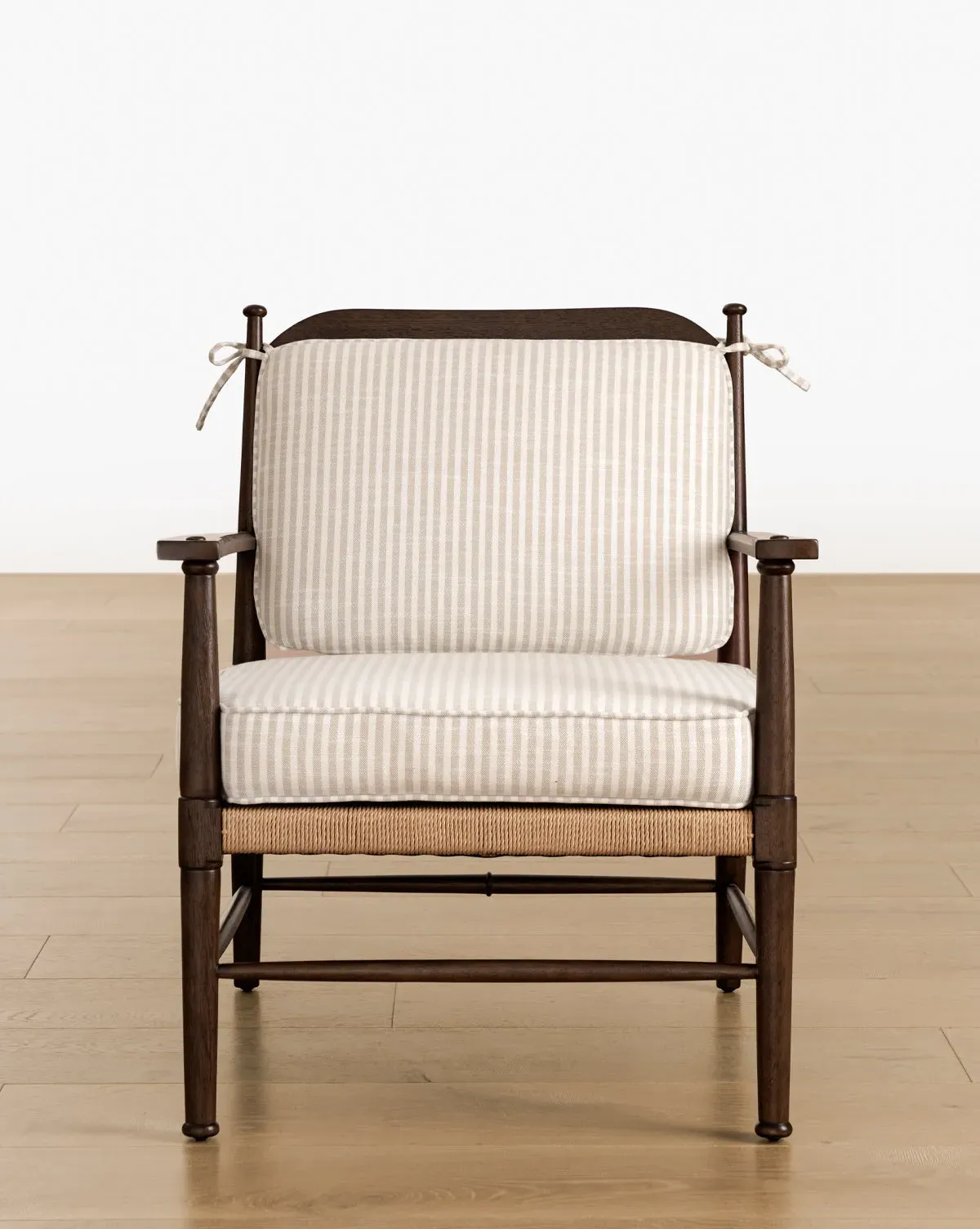 Waker Lounge Chair - Wood, Woven product