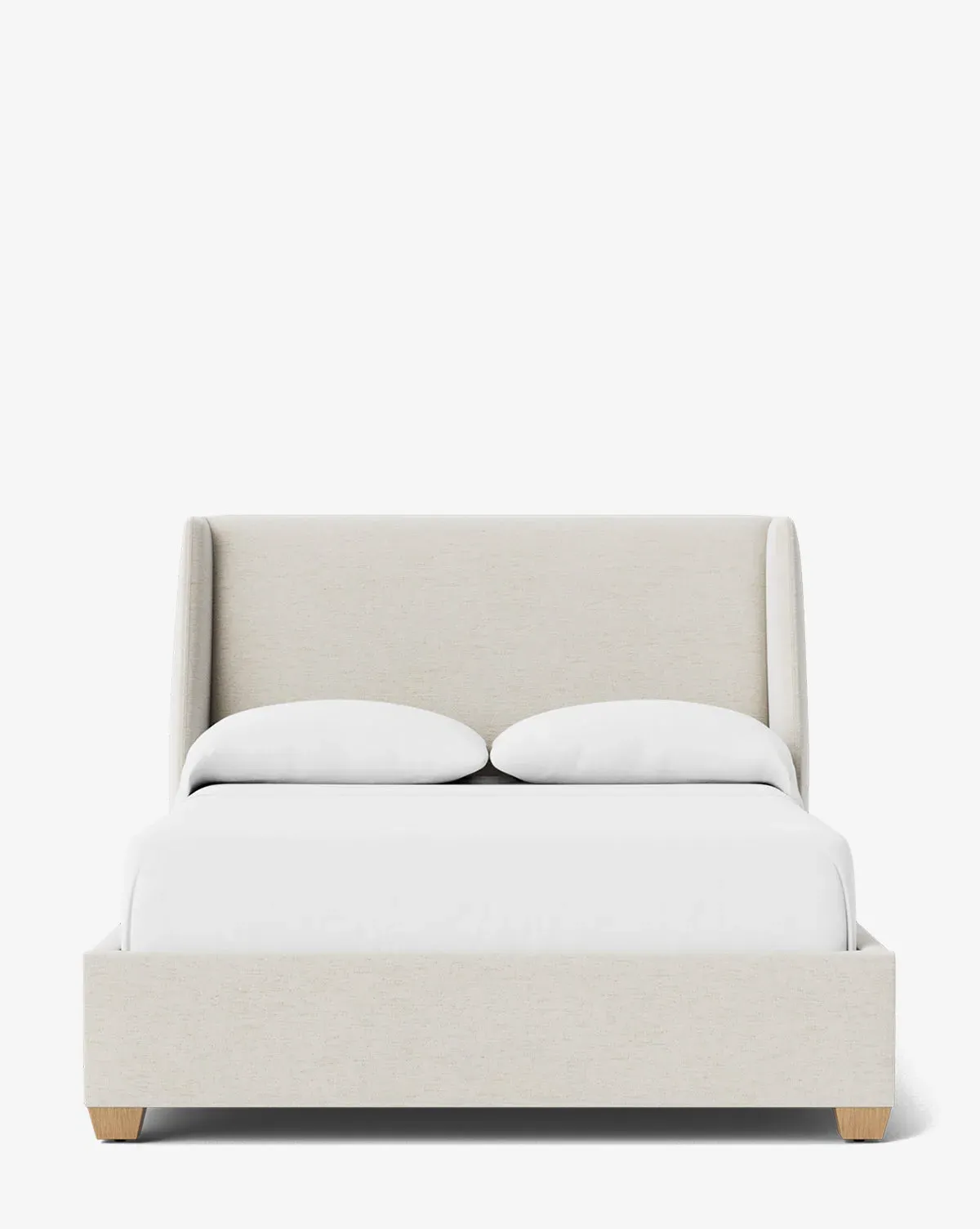 Walt Full Size Bed Frame Low Headboard - Alabaster, Crypton product