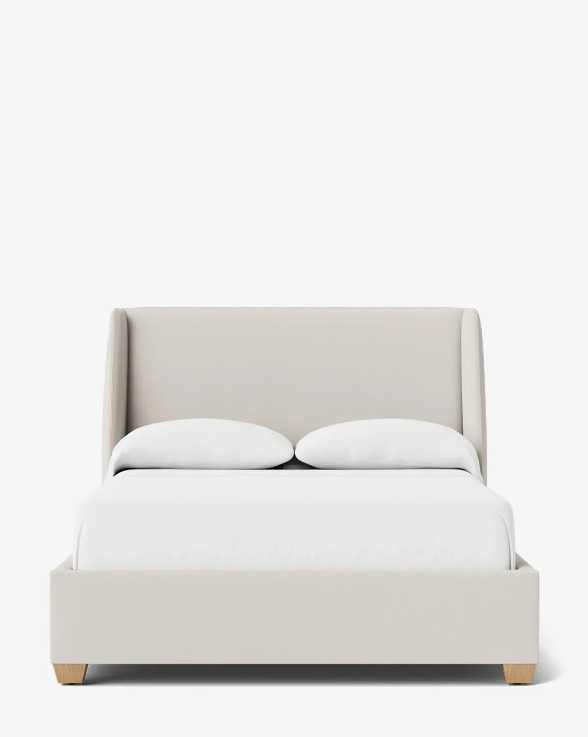 Walt Full Size Bed Frame Low Headboard - Blanc, Crypton product
