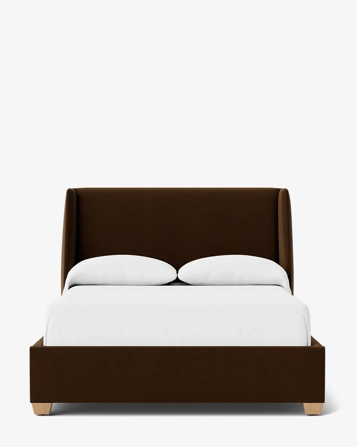 Walt Low Headboard Full Size Bed Frame - Praline, Velvet product