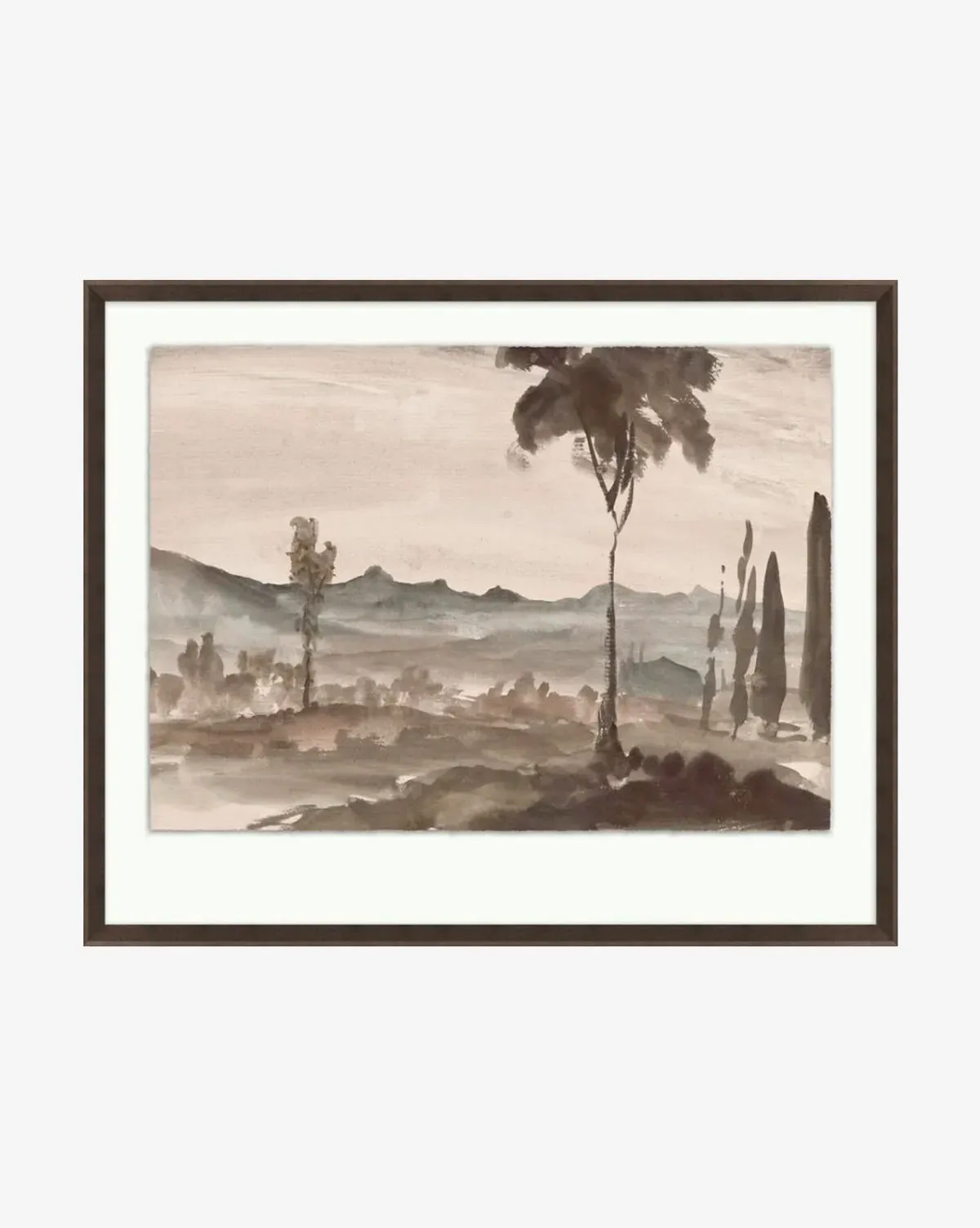 Washed Terrain I Framed Wall Art - Black product