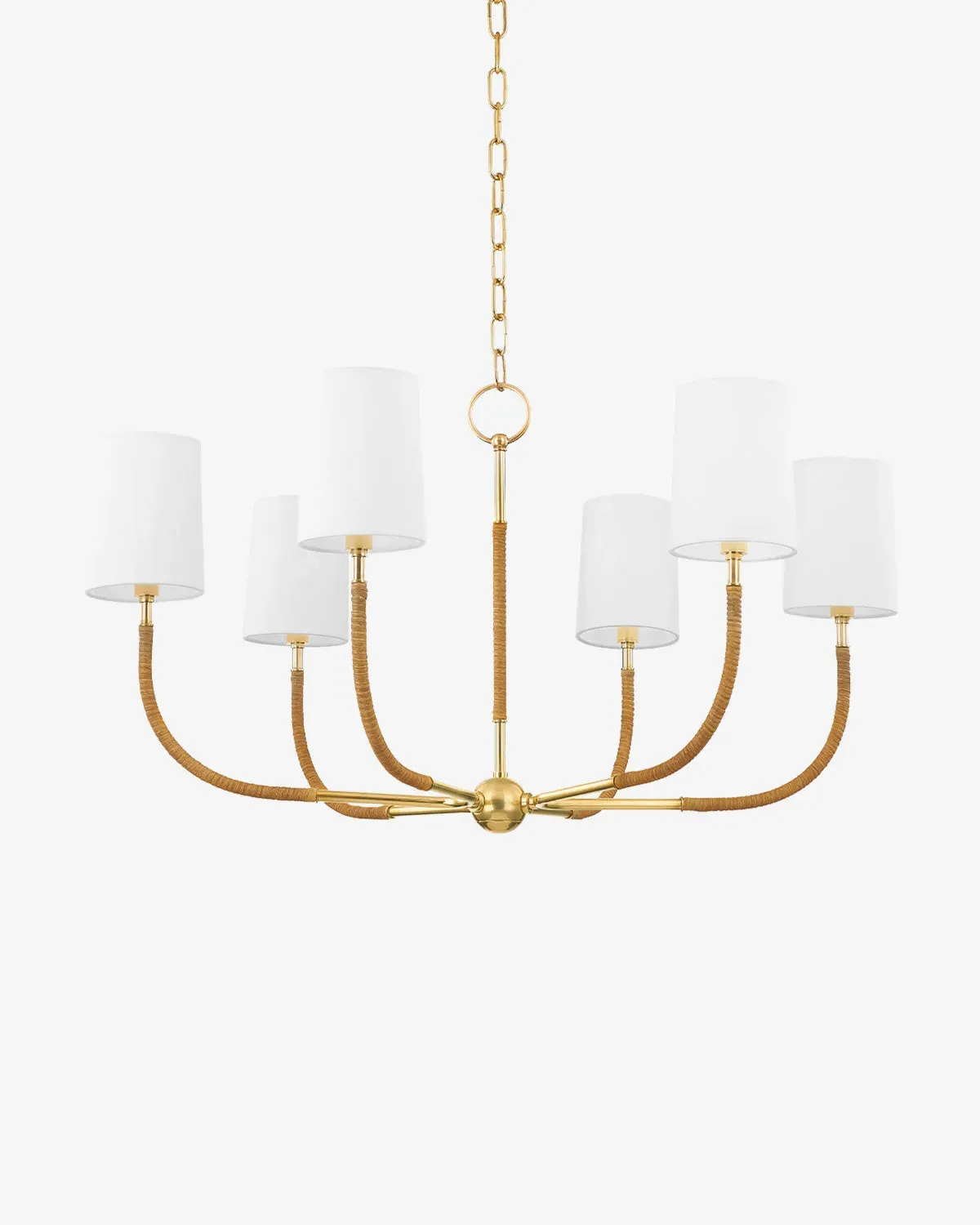 Webson Chandelier - Brass, Linen product