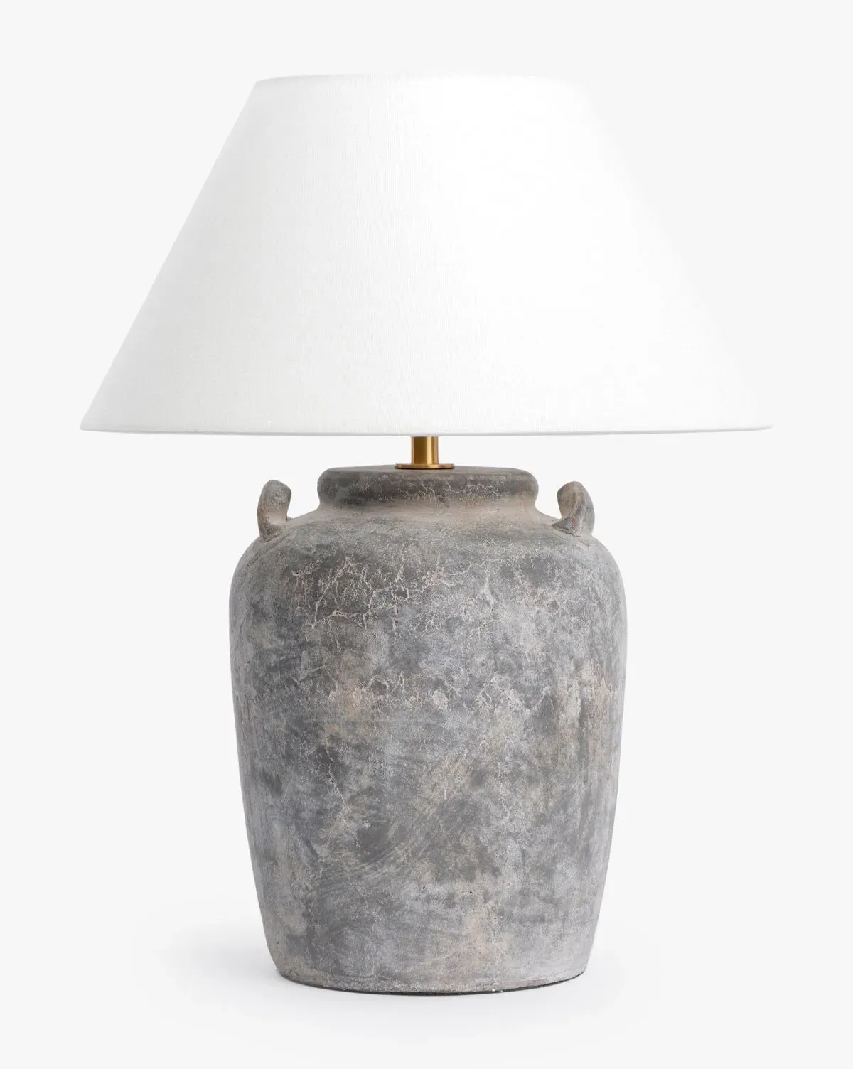Wellers Urn Table Lamp - Weathered Stone, Brass product