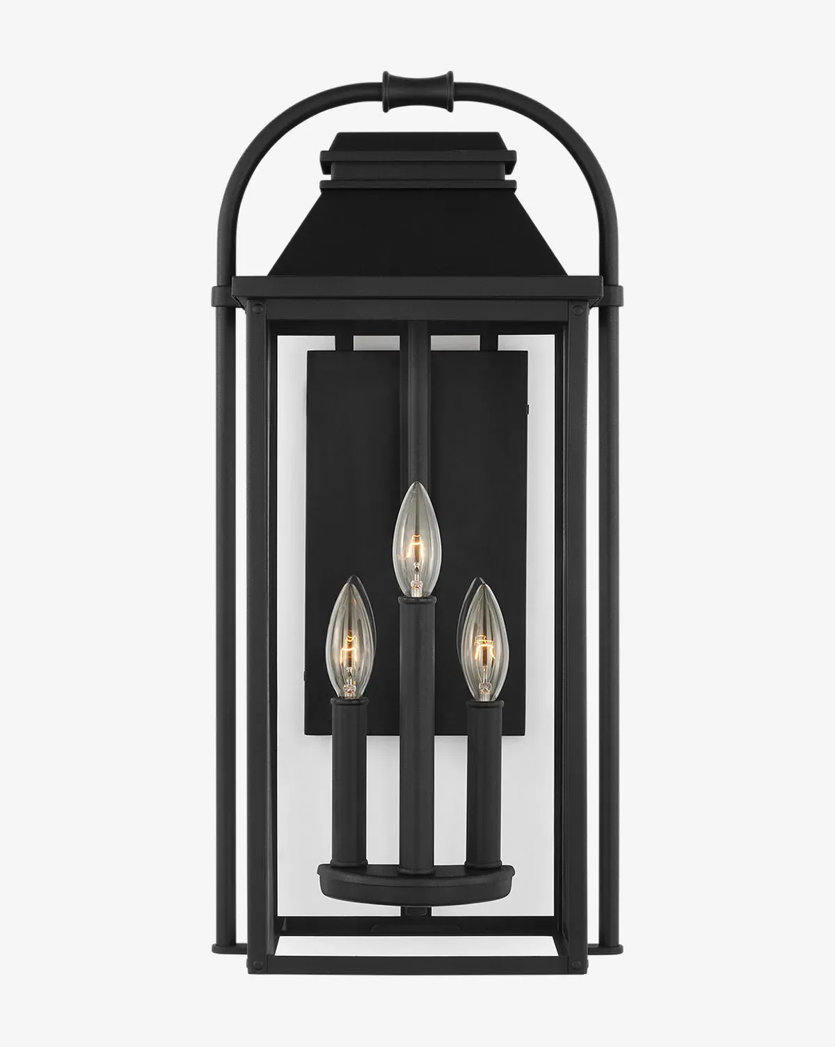 Wellsworth Medium Lantern Pendant Light - Textured Black, Aluminum product
