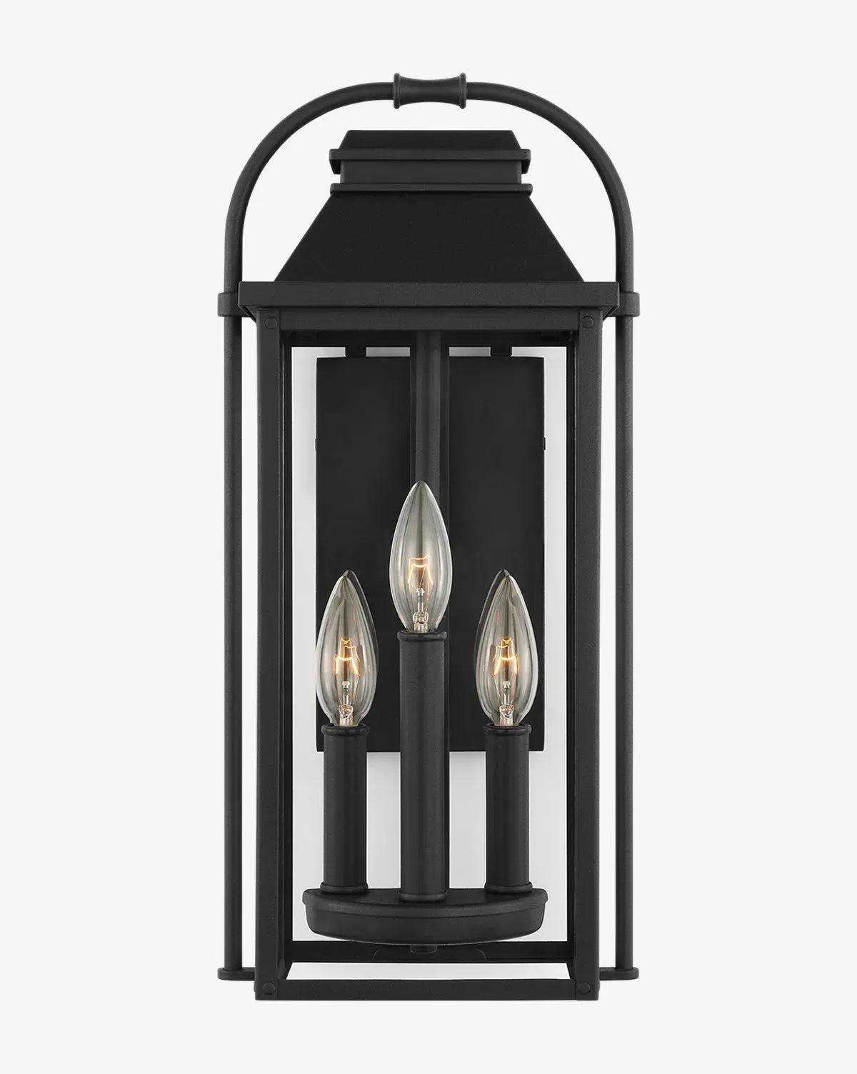 Wellsworth Small Lantern Pendant Light - Textured Black, Aluminum product