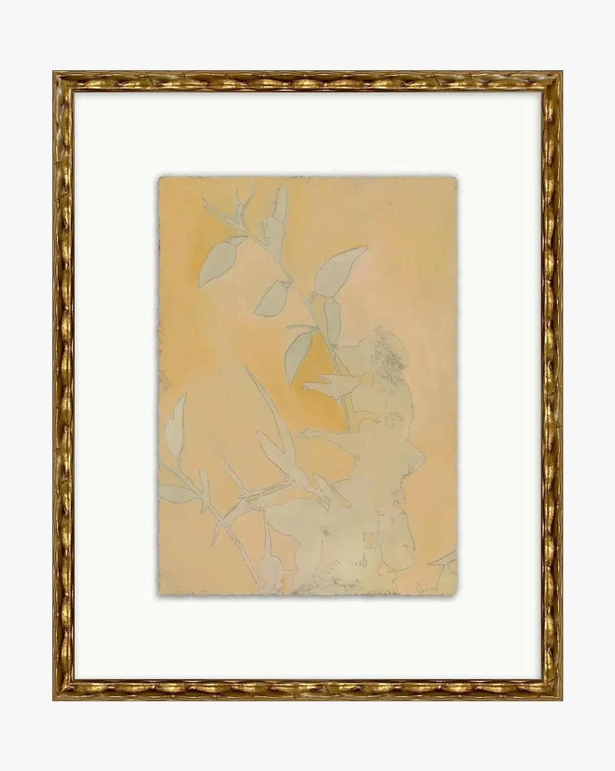 Whisper Theory 1 Giclée Art Print - Gold, Watercolor Paper product