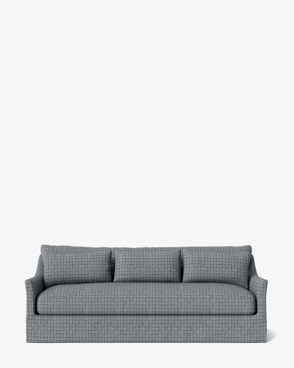Wilhelmina Deep Slipcover Sofa - Ash Windowpane, Woven product