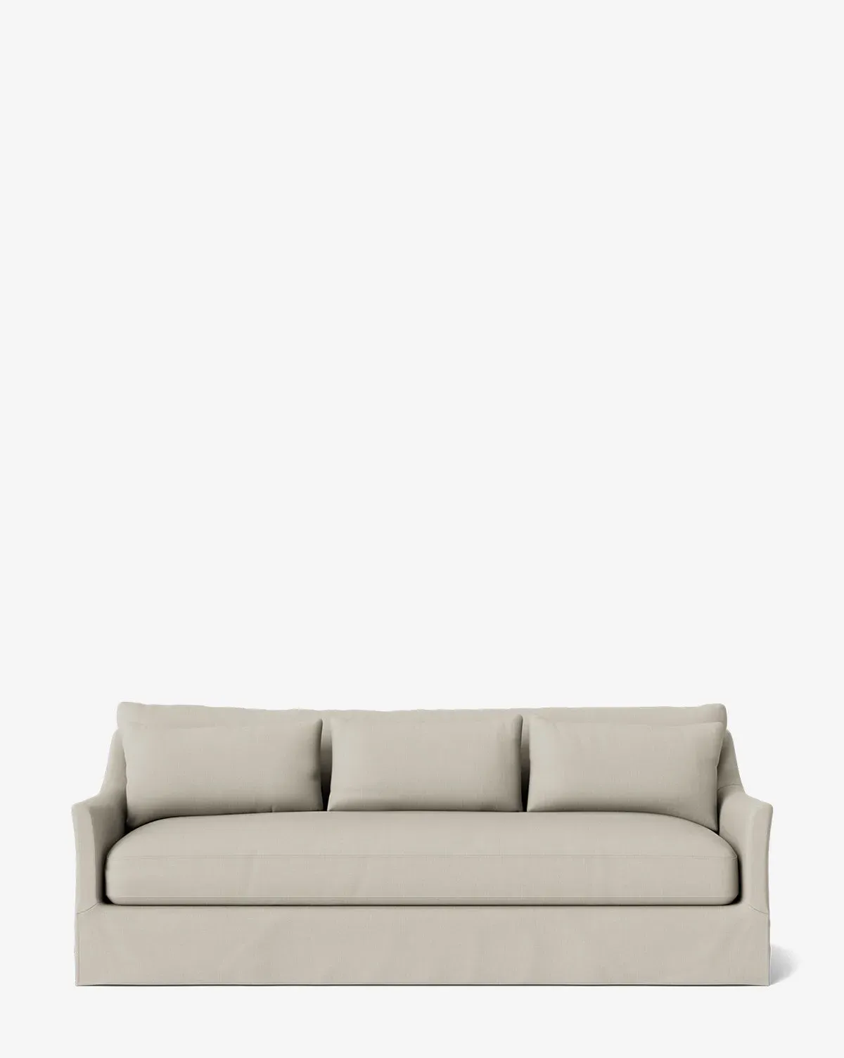 Wilhelmina Deep Slipcover Sofa - Basalt, Belgian Linen product