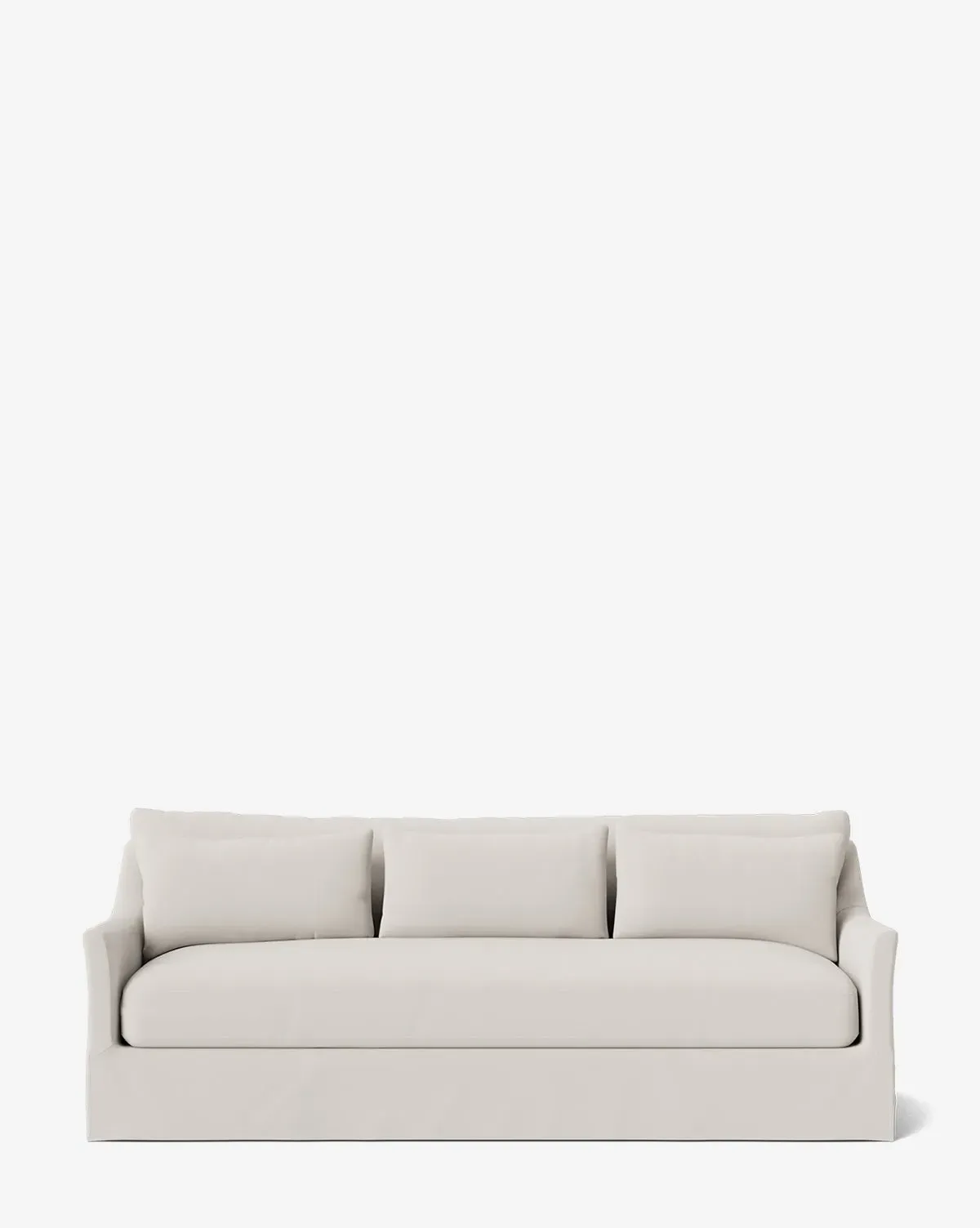 Wilhelmina Deep Slipcover Sofa - Blanc, Crypton product