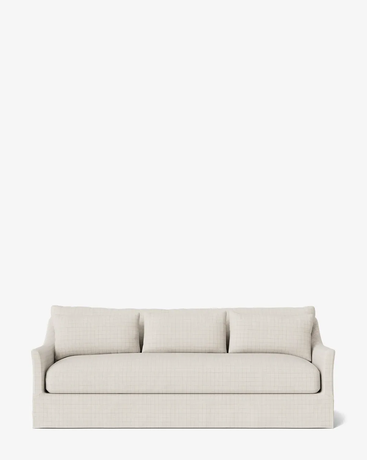 Wilhelmina Deep Slipcover Sofa - Ivory Windowpane, Wovens product