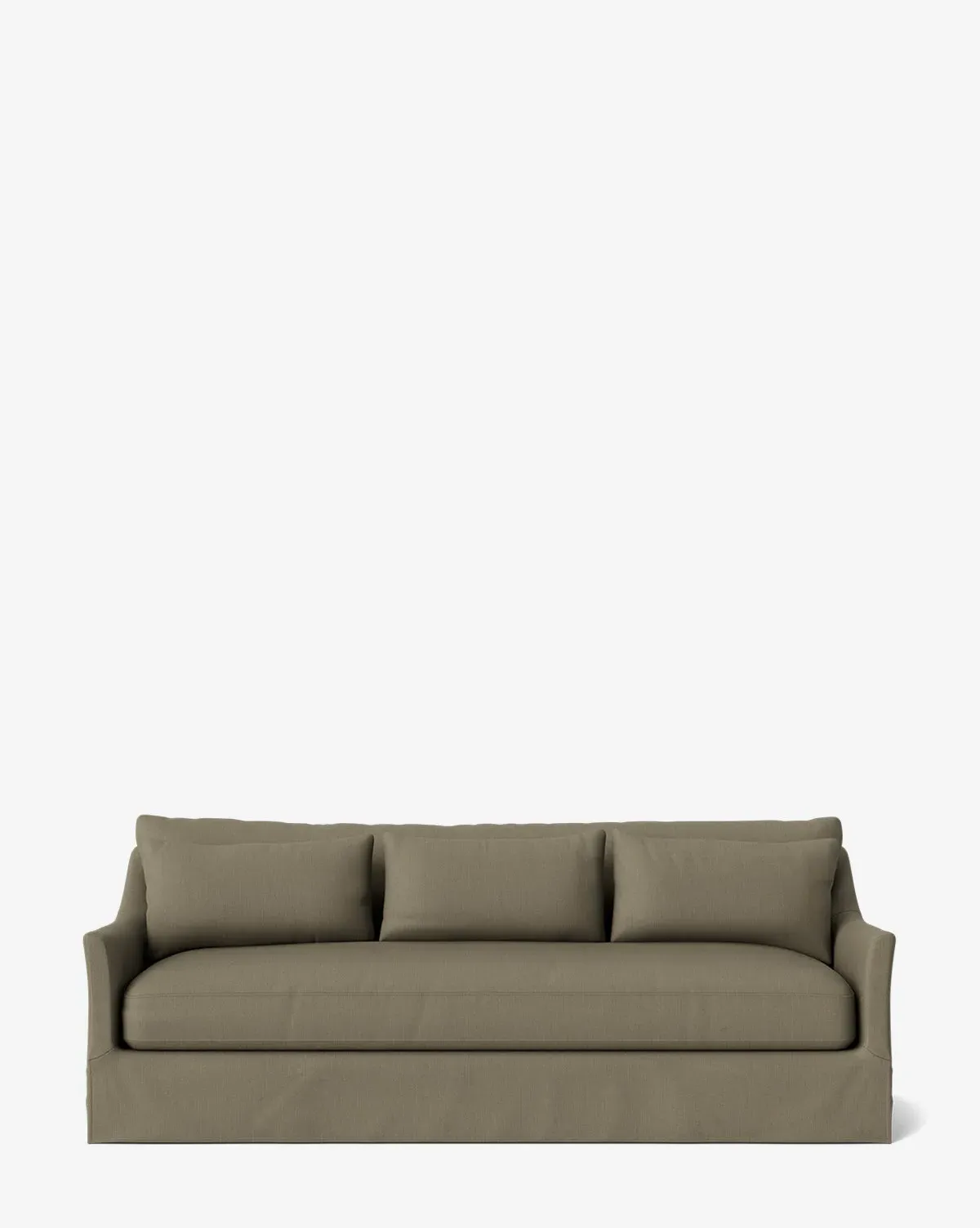 Wilhelmina Deep Slipcover Sofa - Khaki, Belgian Linen product
