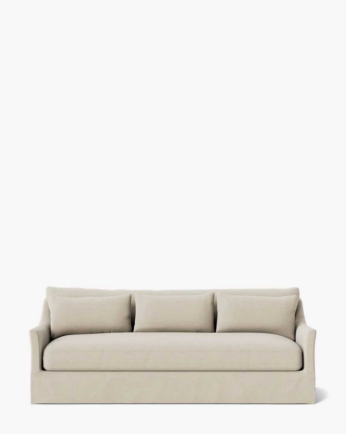 Wilhelmina Deep Slipcover Sofa - Macadamia, Linen product