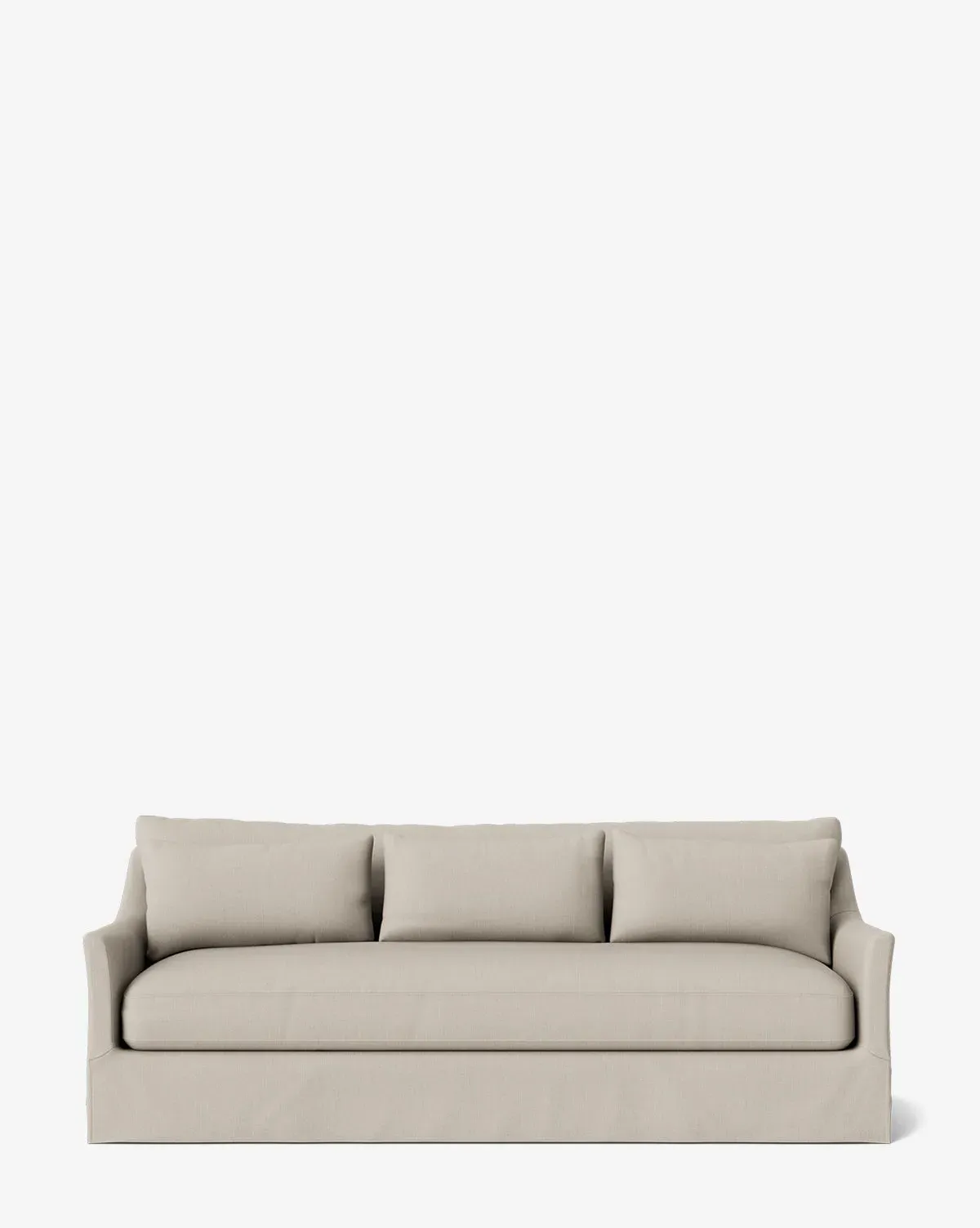 Wilhelmina Deep Slipcover Sofa - Muslin, Belgian Linen product