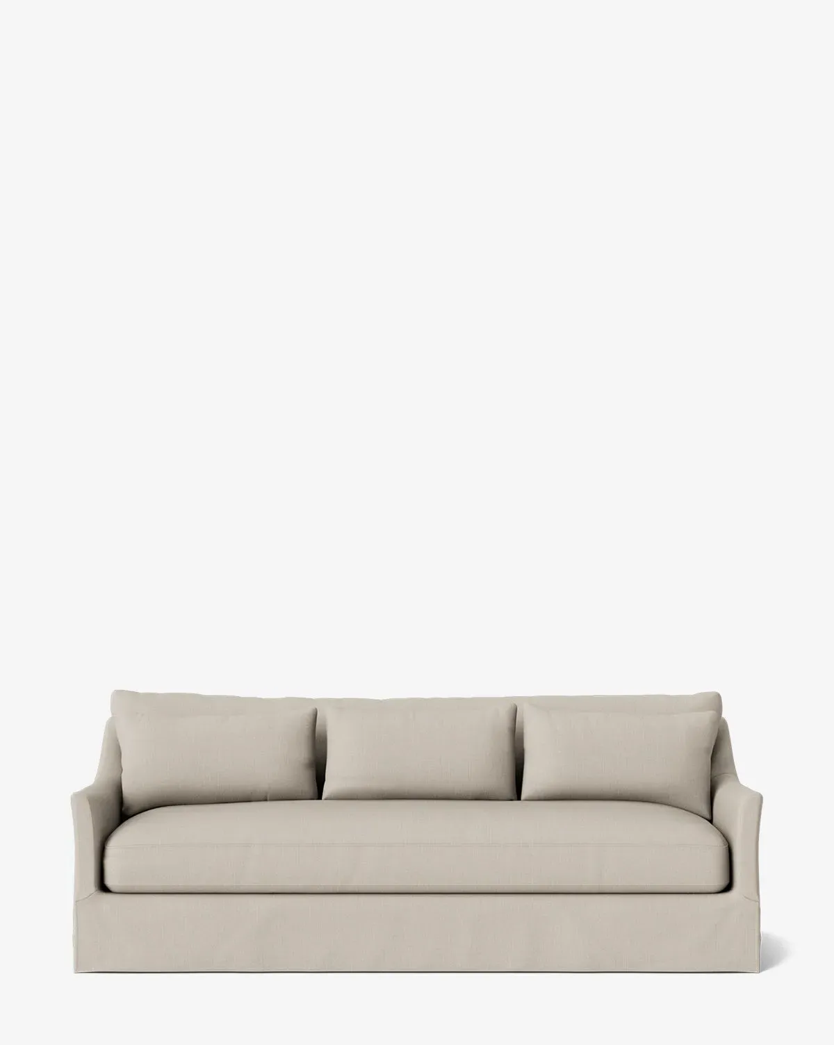Wilhelmina Deep Slipcover Sofa - Muslin, Belgian Linen product