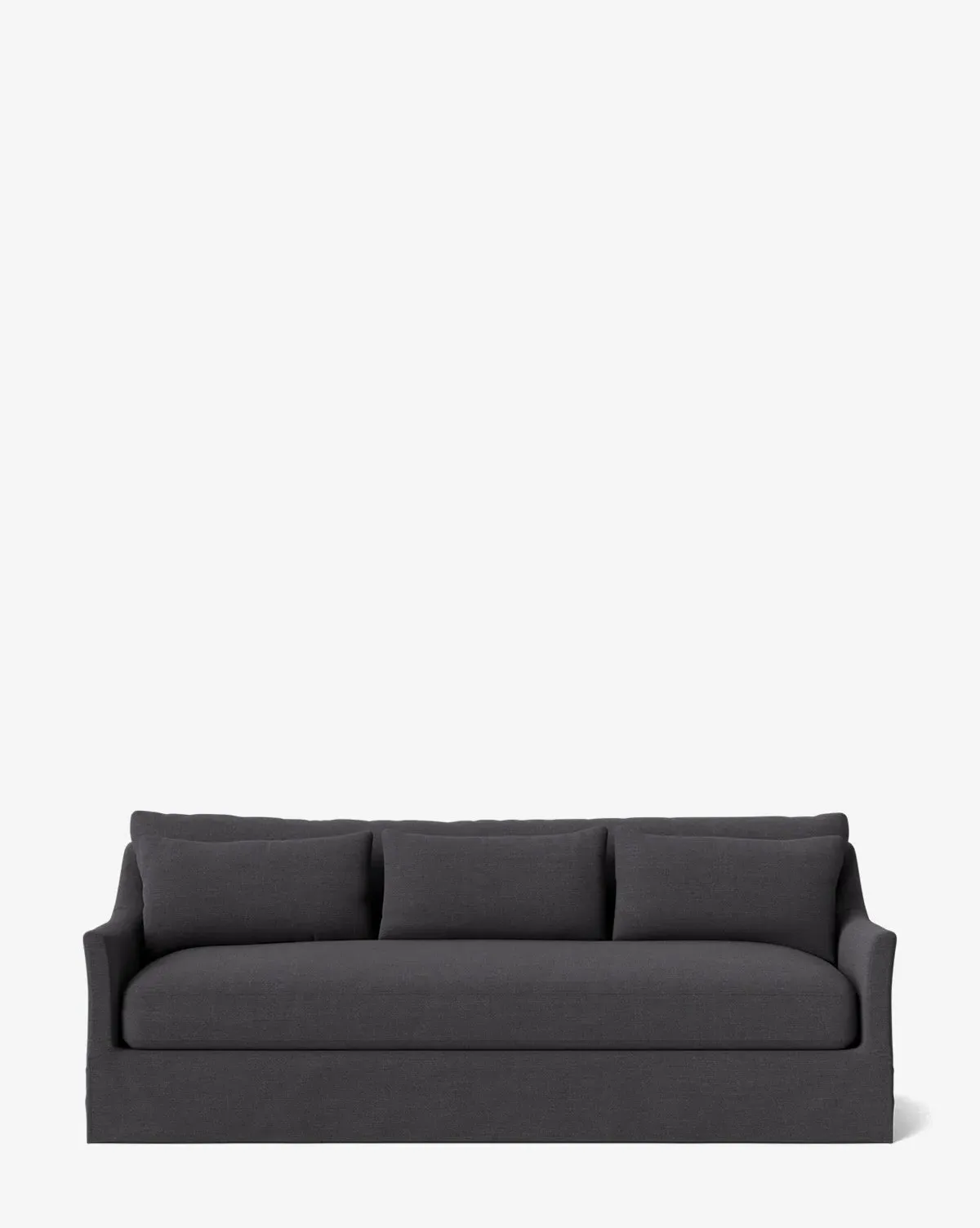 Wilhelmina Deep Slipcover Sofa - Slate, Crypton product