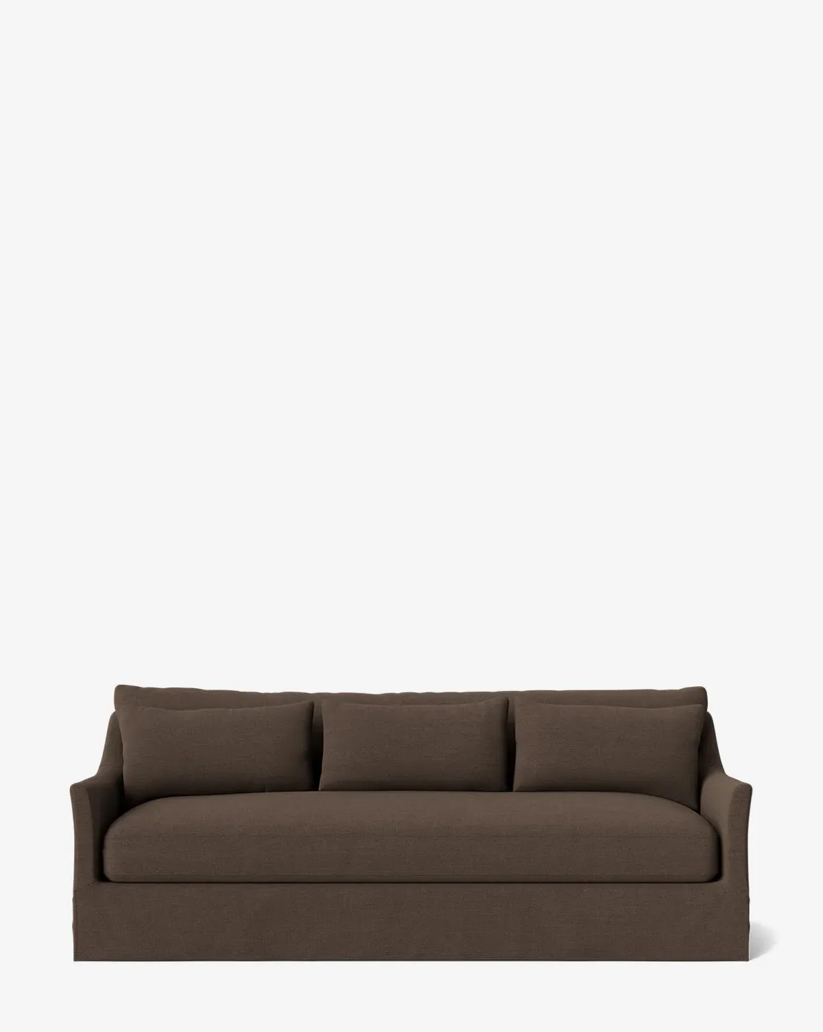 Wilhelmina Deep Slipcover Sofa with Removable Cover - Coffee, Crypton product