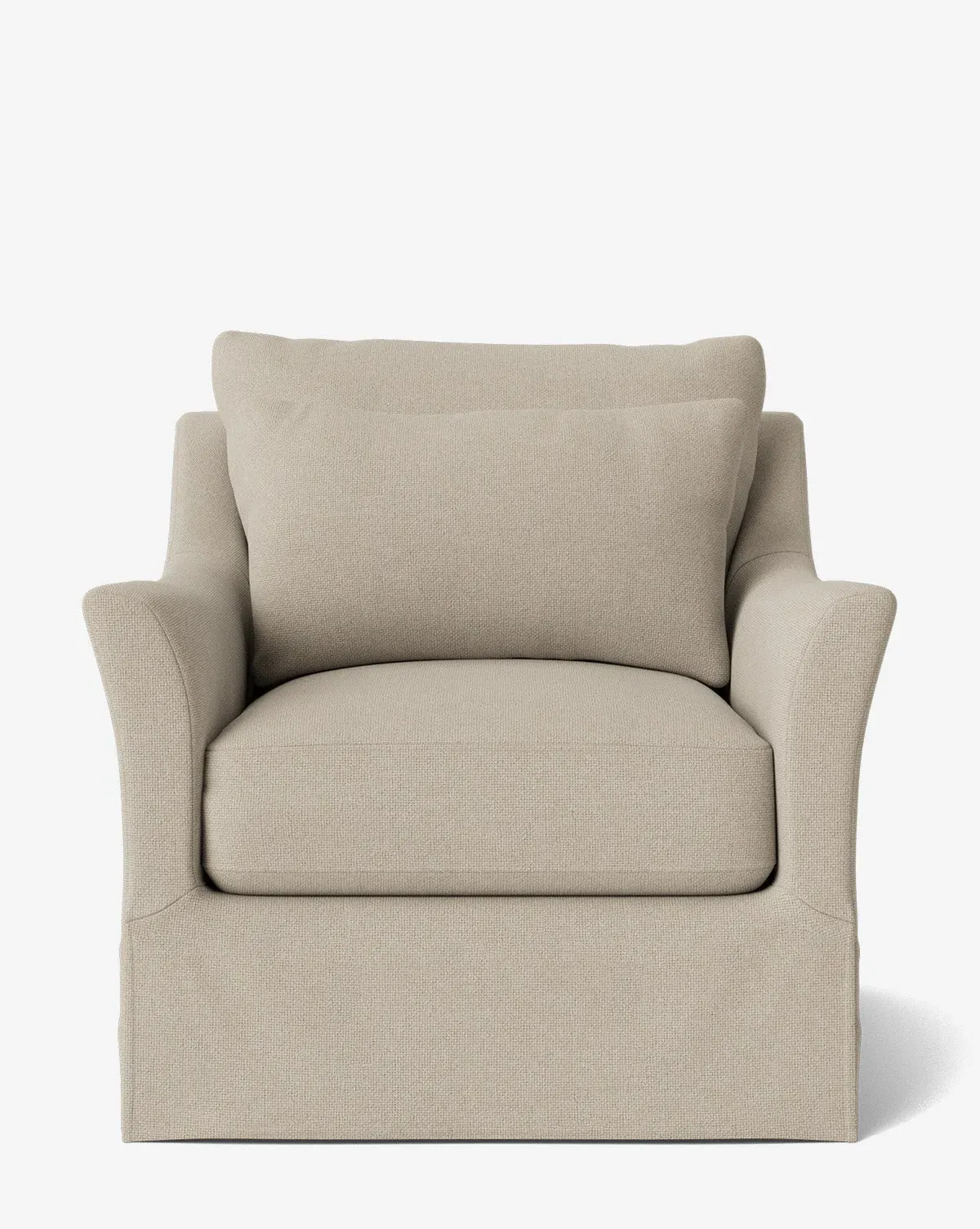 Wilhelmina Slipcover Swivel Lounge Chair - Woven Fabric product