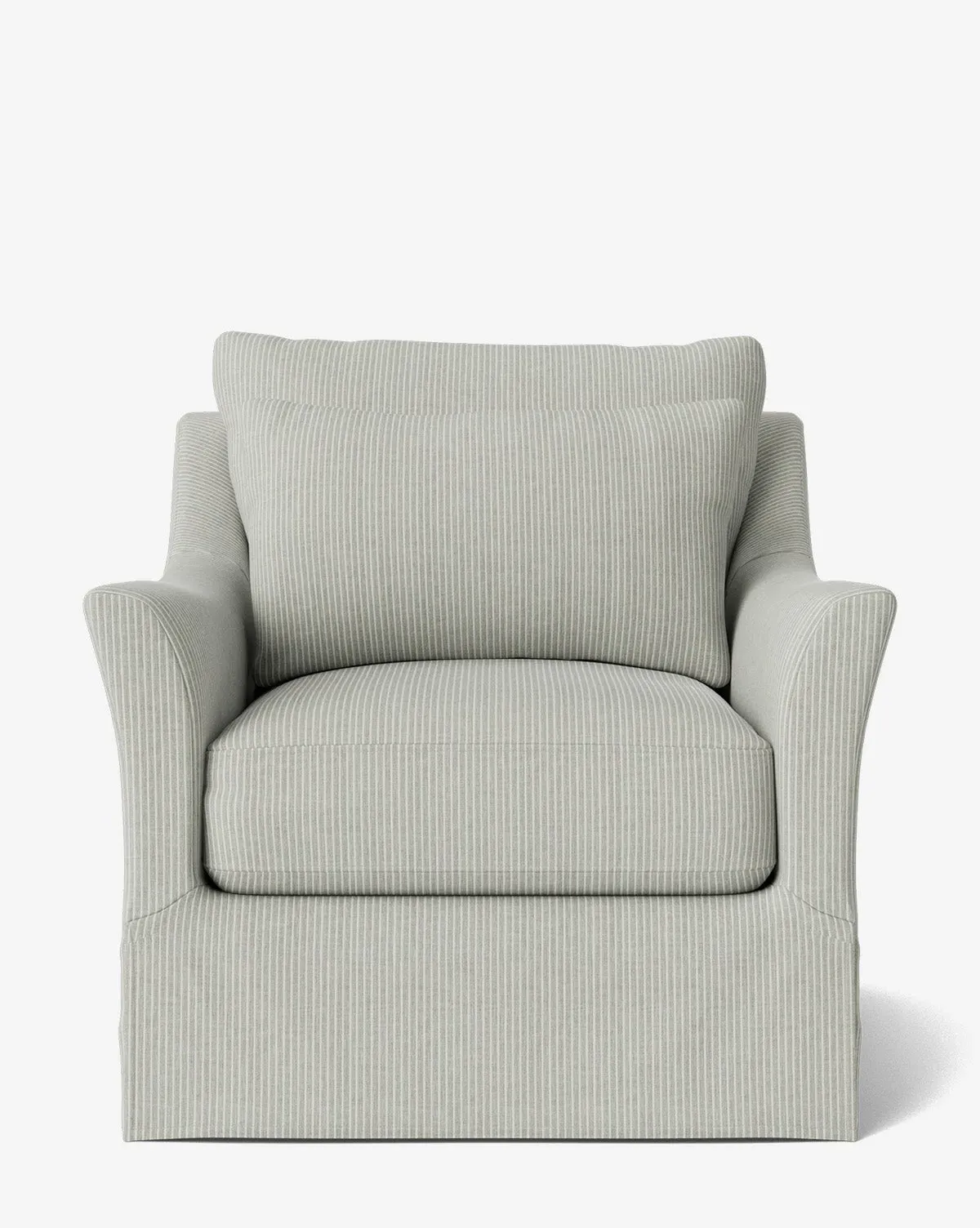 Wilhelmina Slipcover Swivel Lounge Chair - Woven Stripe product