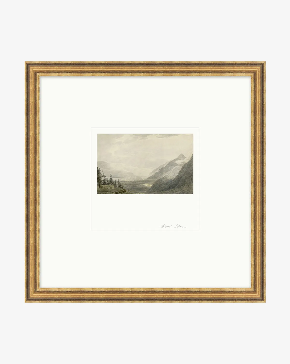 Window to the Mountains Framed Giclee Print - Antique Gold product