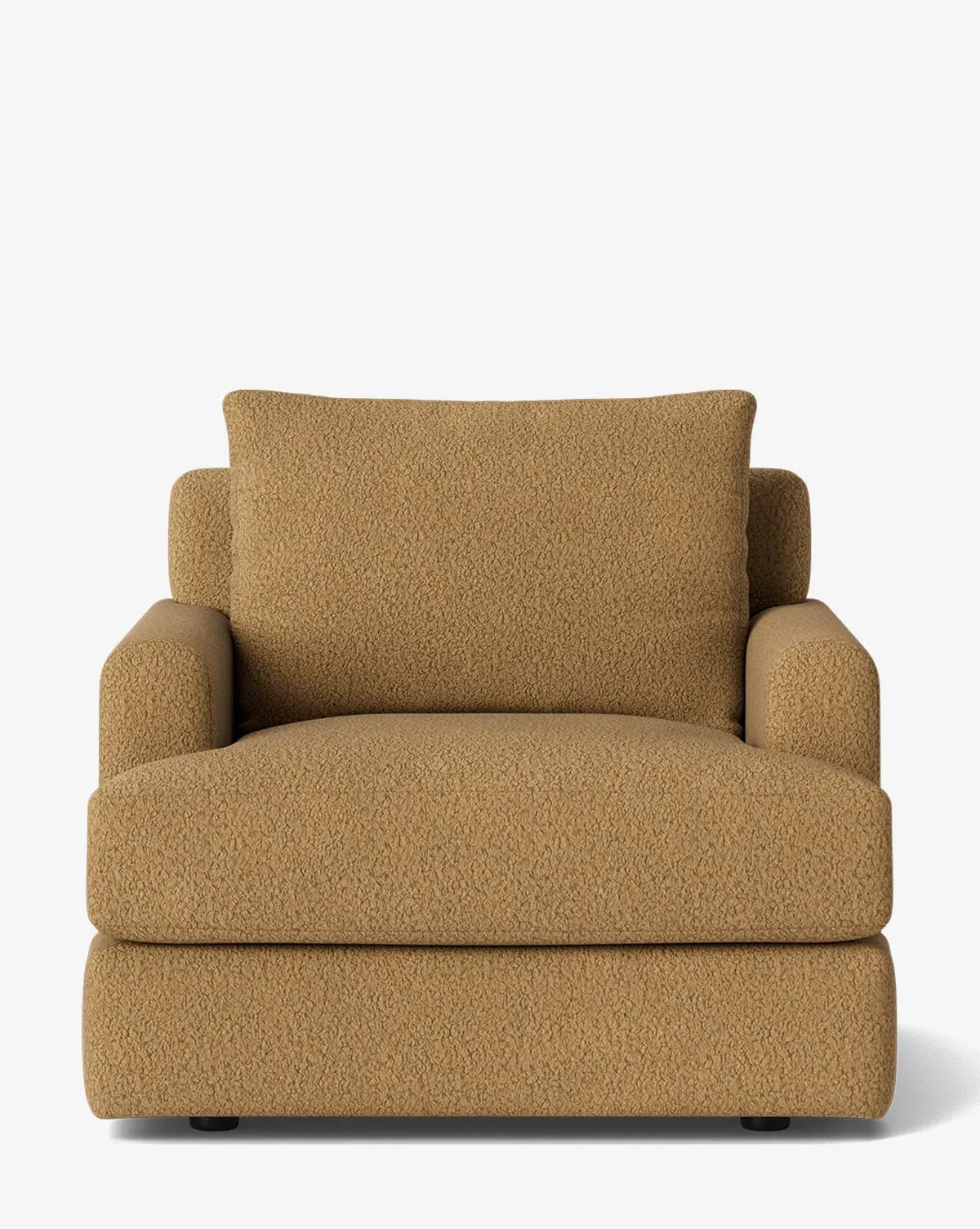 Winthrop Lounge Chair - Caramel, Teddy Bear Boucle product