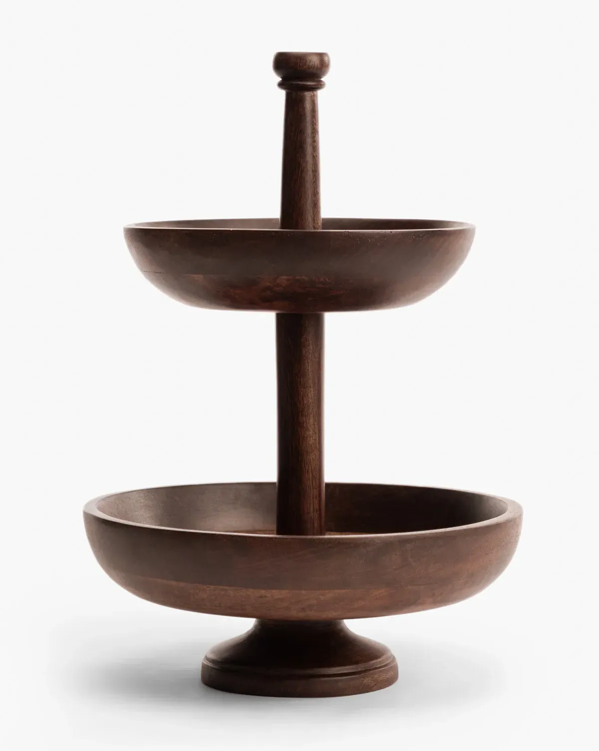 Winward Tiered Pedestal - Dark Wood product