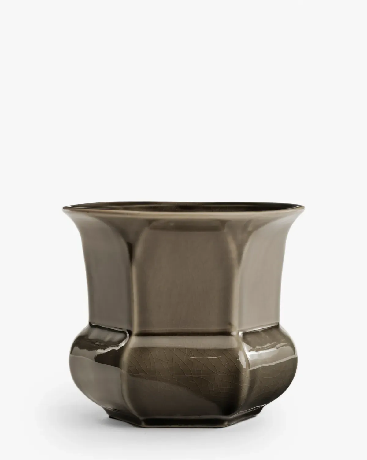 York Planter - Brown, Glazed Ceramic product