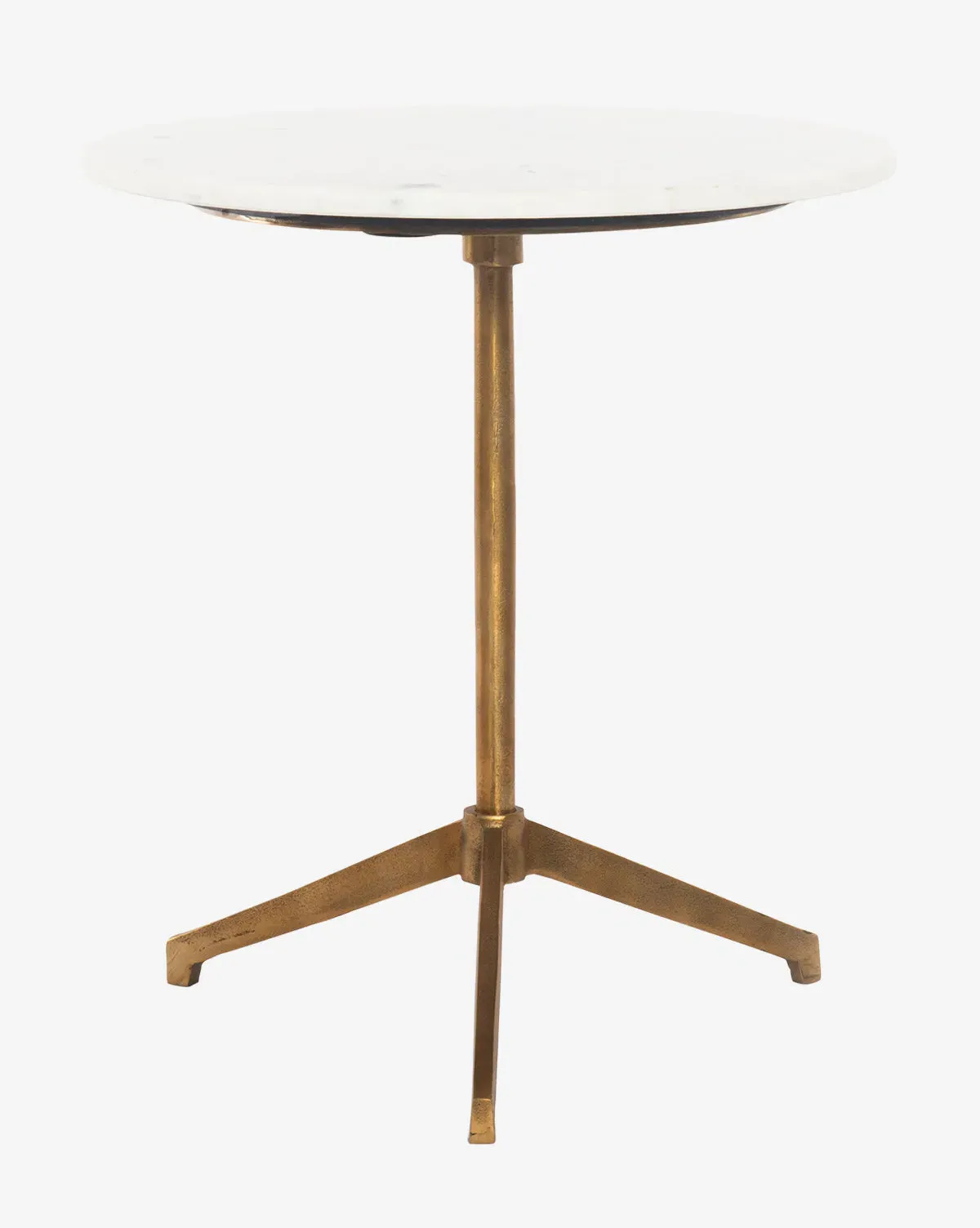 Zadie Tripod End Table - White, Marble product