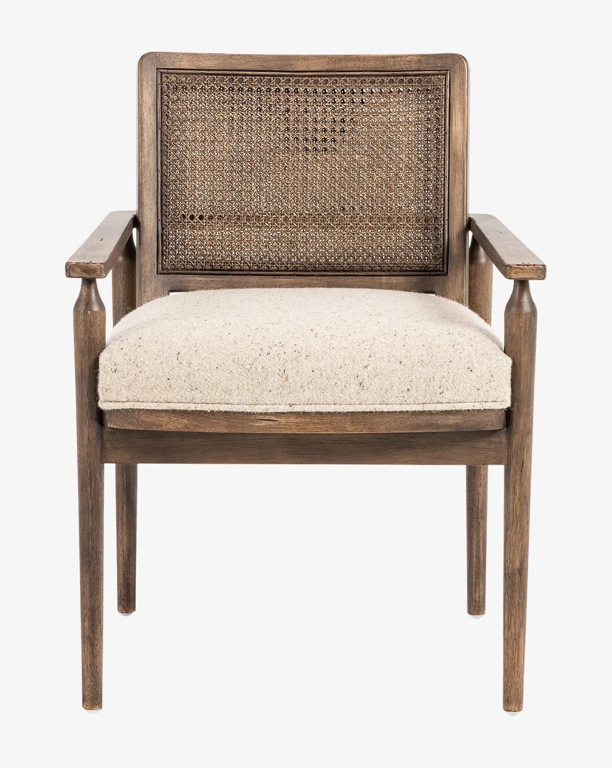 Zalan Dining Armchair - Taupe, Cane product