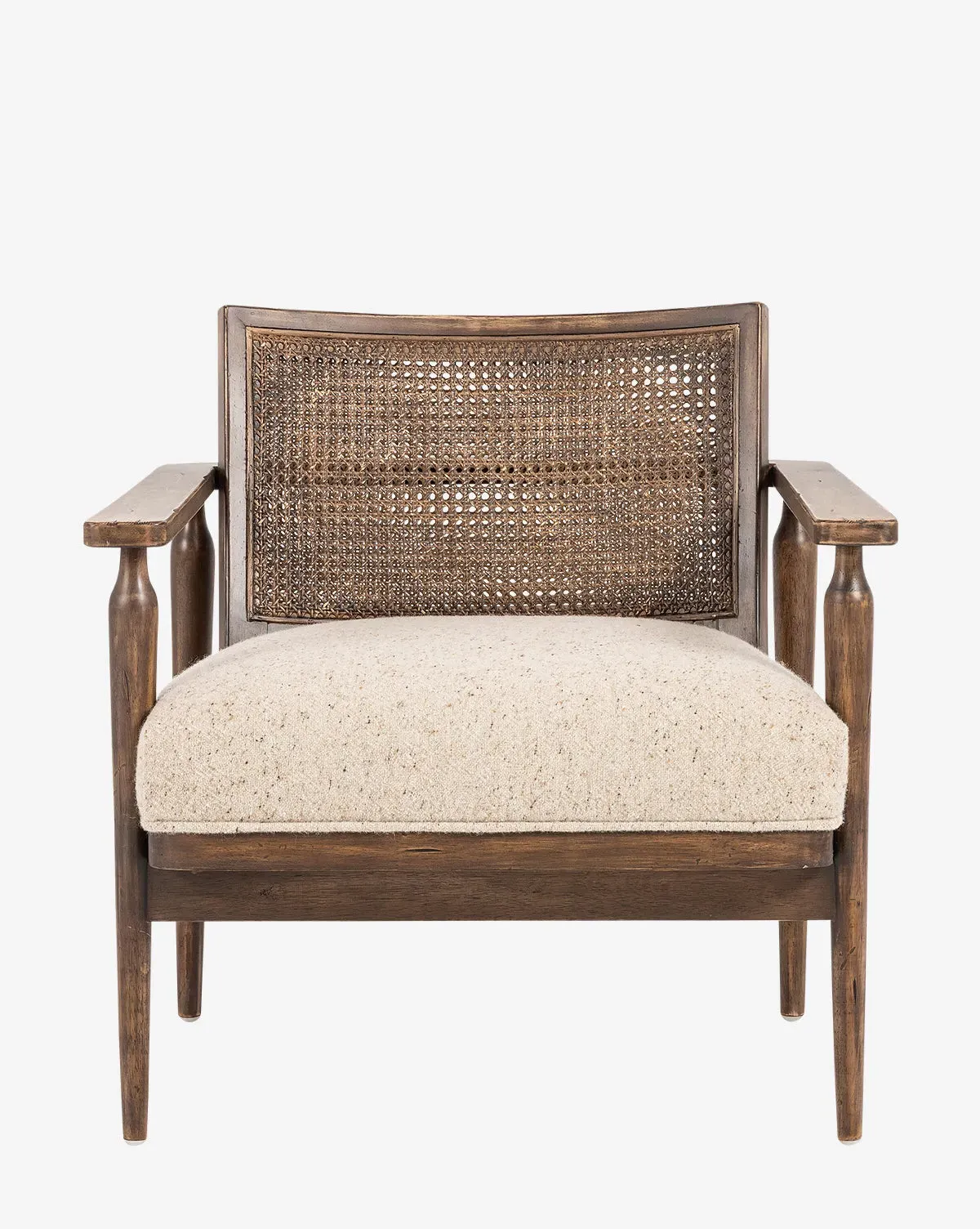 Zalan Lounge Chair - Belgian Linen, Cane product