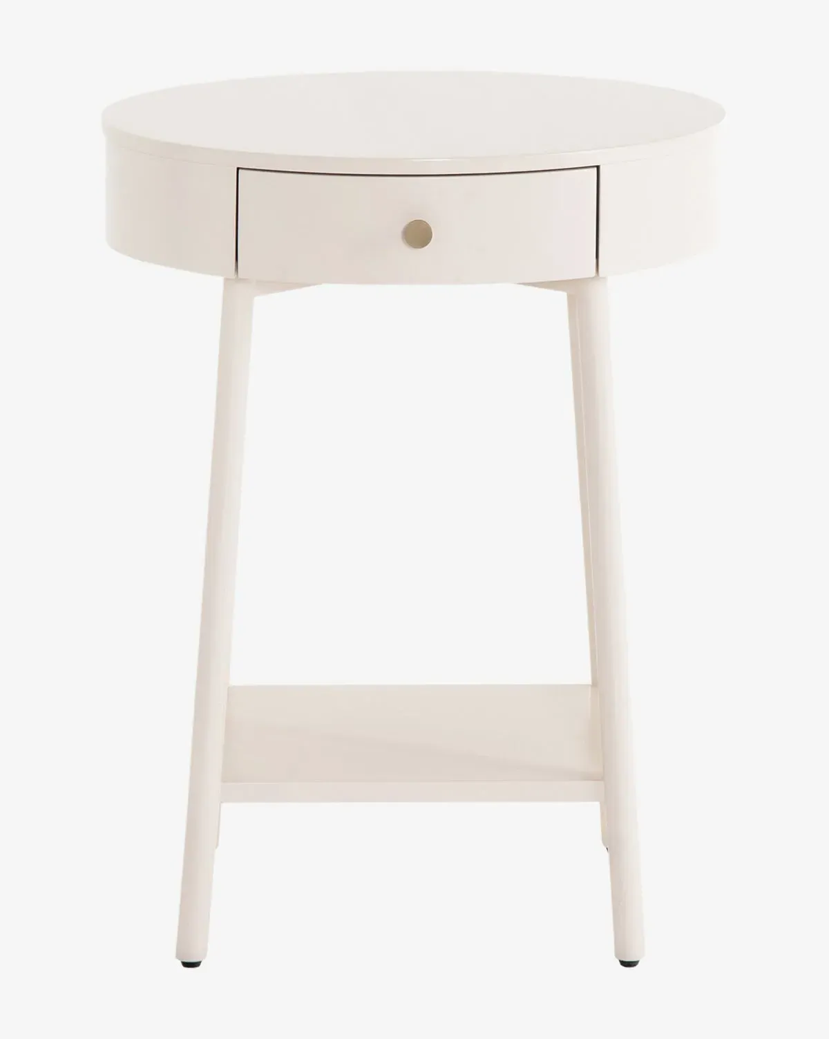 Zenon Nightstand with Storage - Off-White, Hardwood product