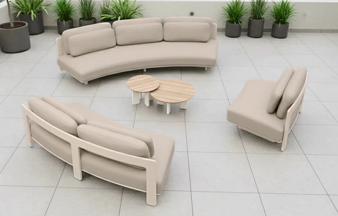 Harbour 9-Seater Garden Sofa & Armchair Set - Teak, Aluminium product