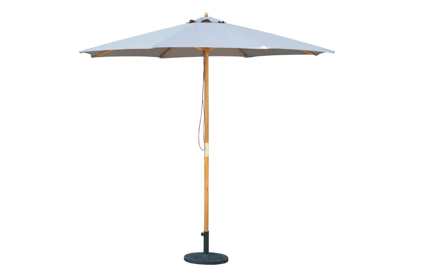 Bali Garden Parasol with Tilt - Taupe Grey, Wood product
