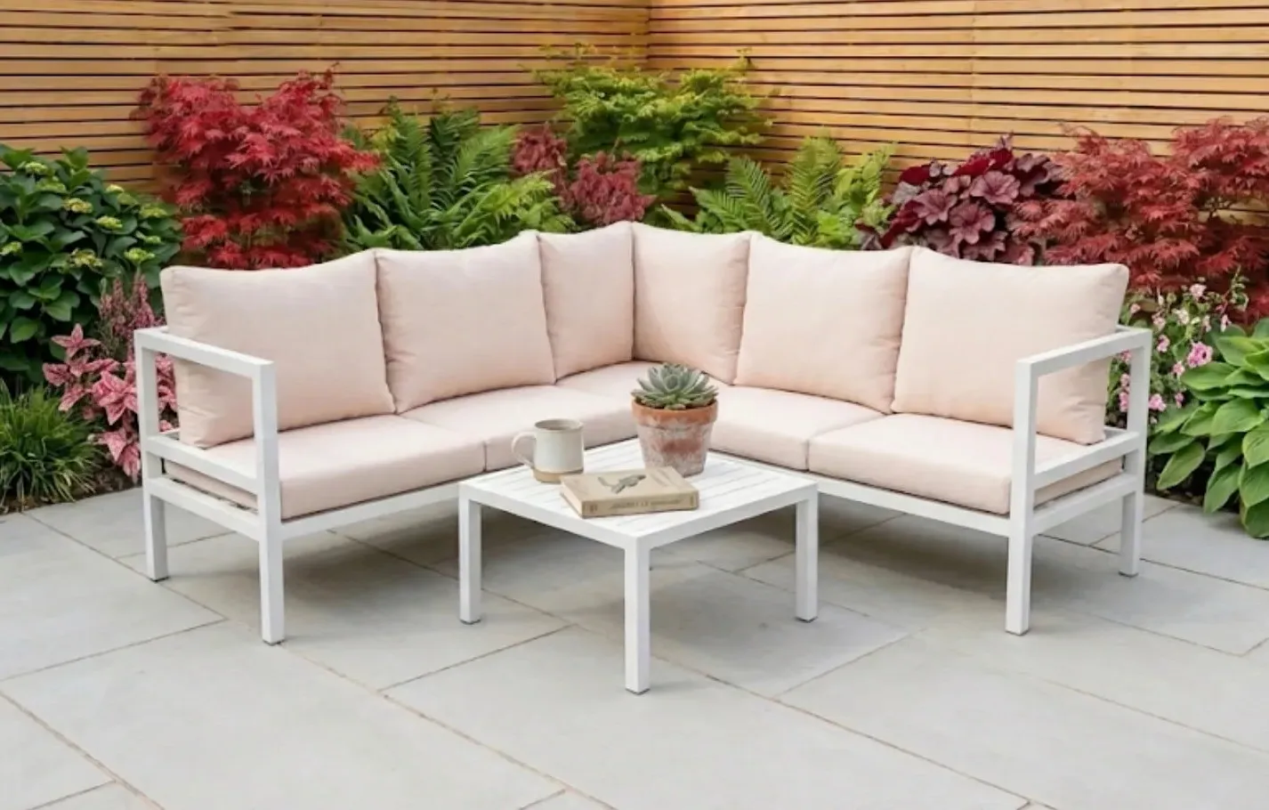Havana 5-Seater Corner Garden Sofa Set - Aluminium product