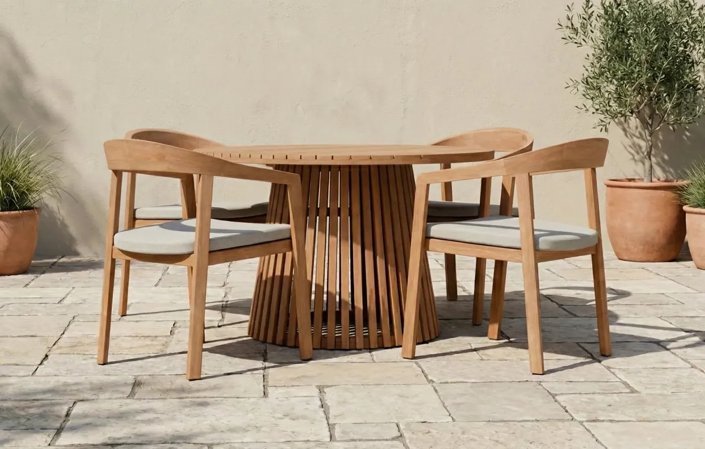 Winslow 4-Seater Wooden Garden Dining Set product