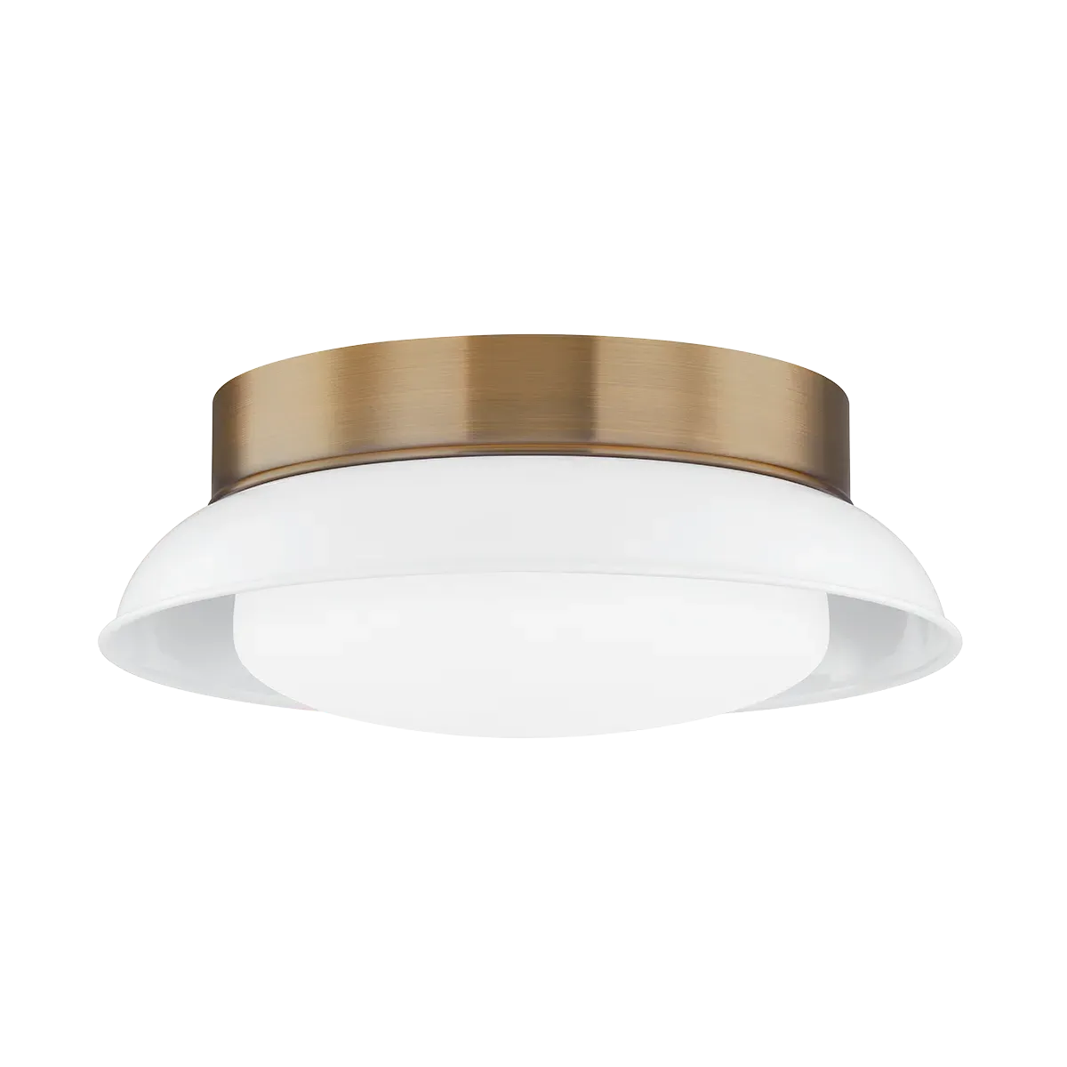 Arnie Flush Mount Ceiling Light - White, Glass product