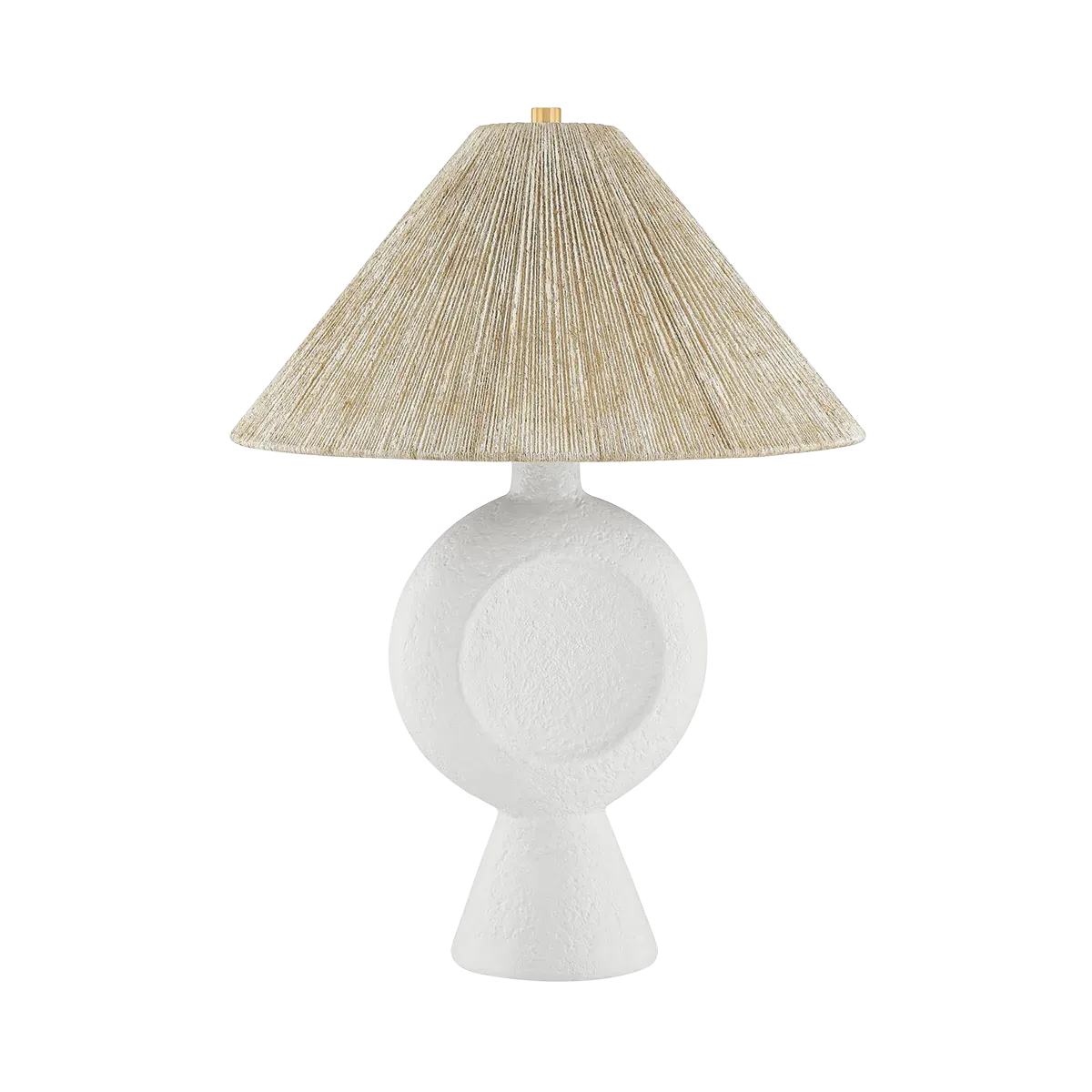 Bali Jute Textured Cement Table Lamp - Natural, Cement product