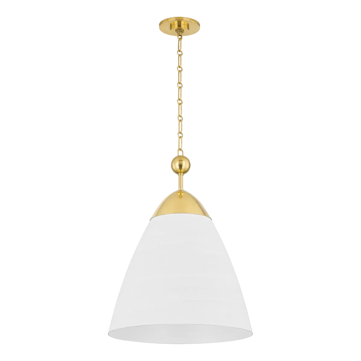Bells Medium Bell Pendant Light - White Plaster, Aluminum product