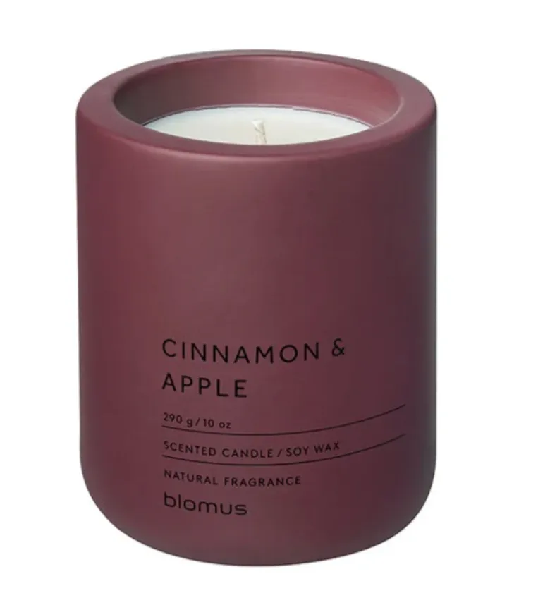 blomus FRAGA Cinnamon & Apples Scented Candle - Concrete product
