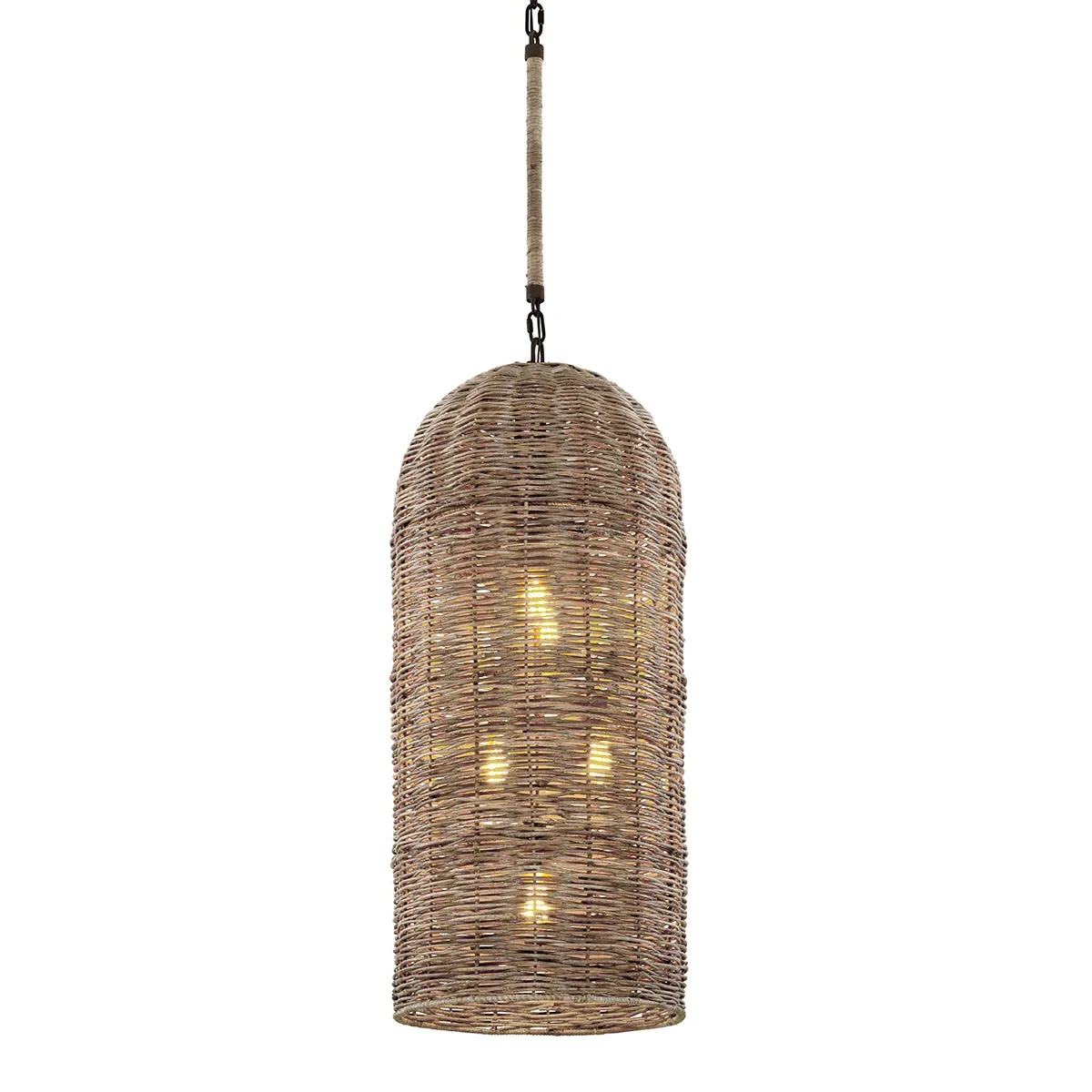 Brooksie Rattan Cylinder Pendant Light - Bronze product