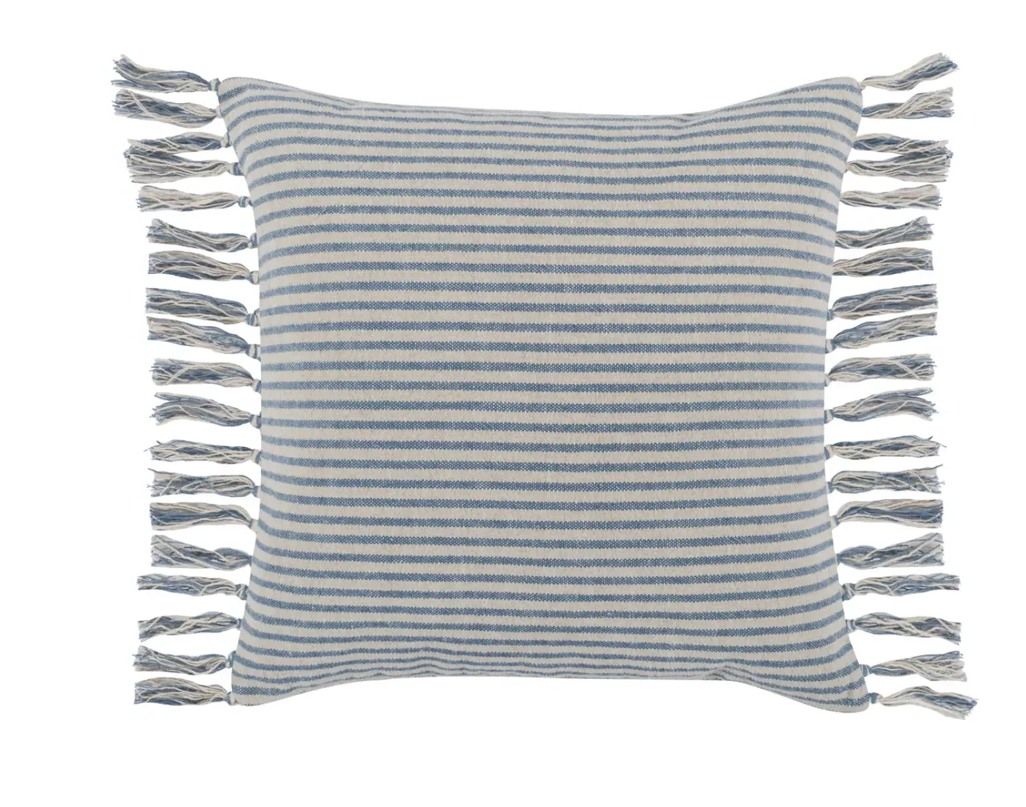 Casa Laguna Striped Pillow Set of Two - Blue, Cotton Linen product