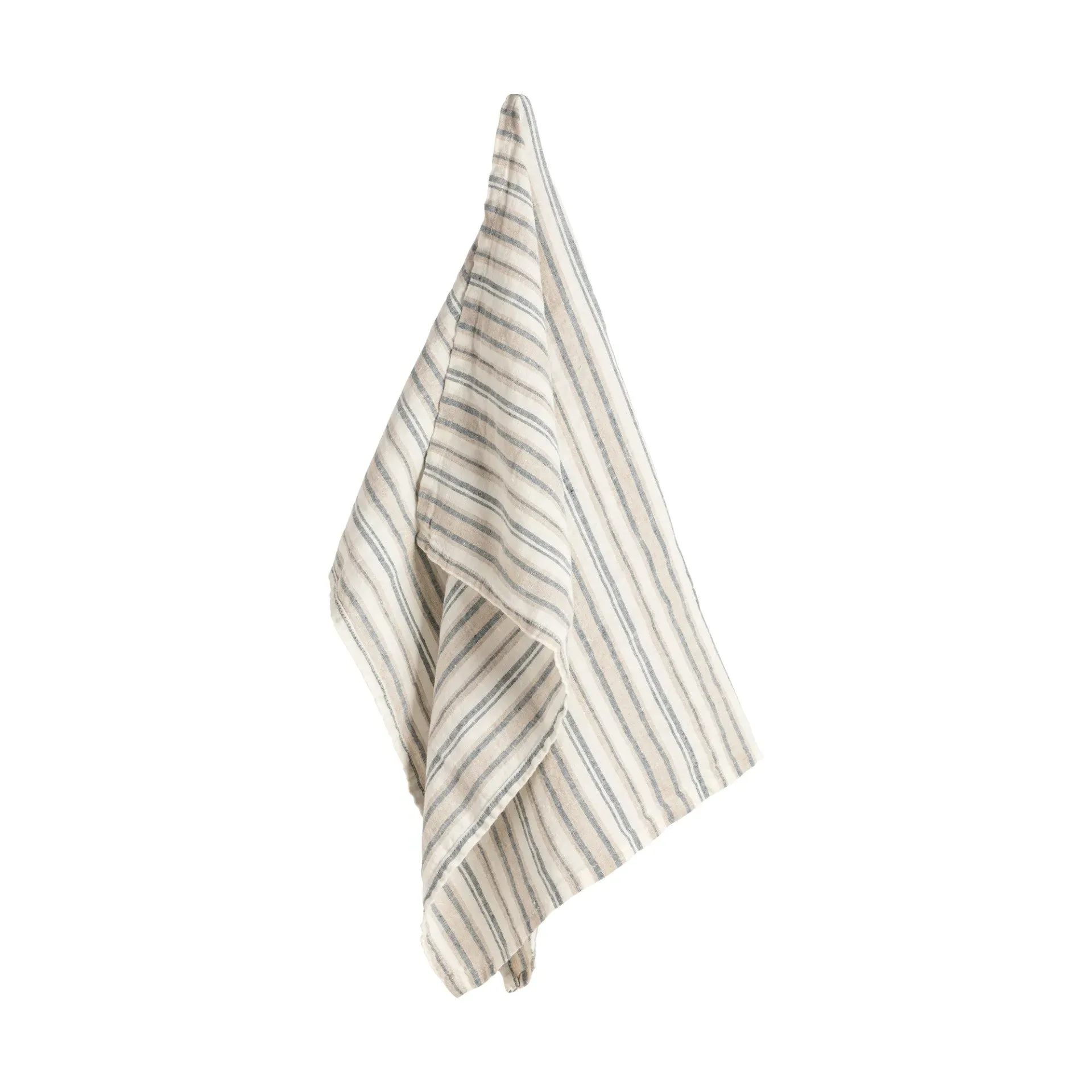 Catalina Blue Stripe Kitchen Towel Set of 4 - Linen product