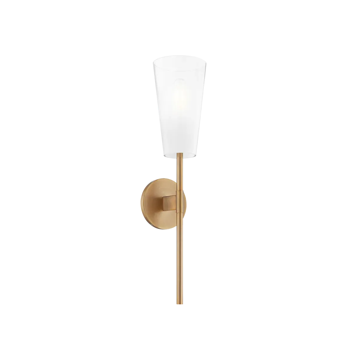 Catalina Wall Sconce - Patina Brass, Glass product