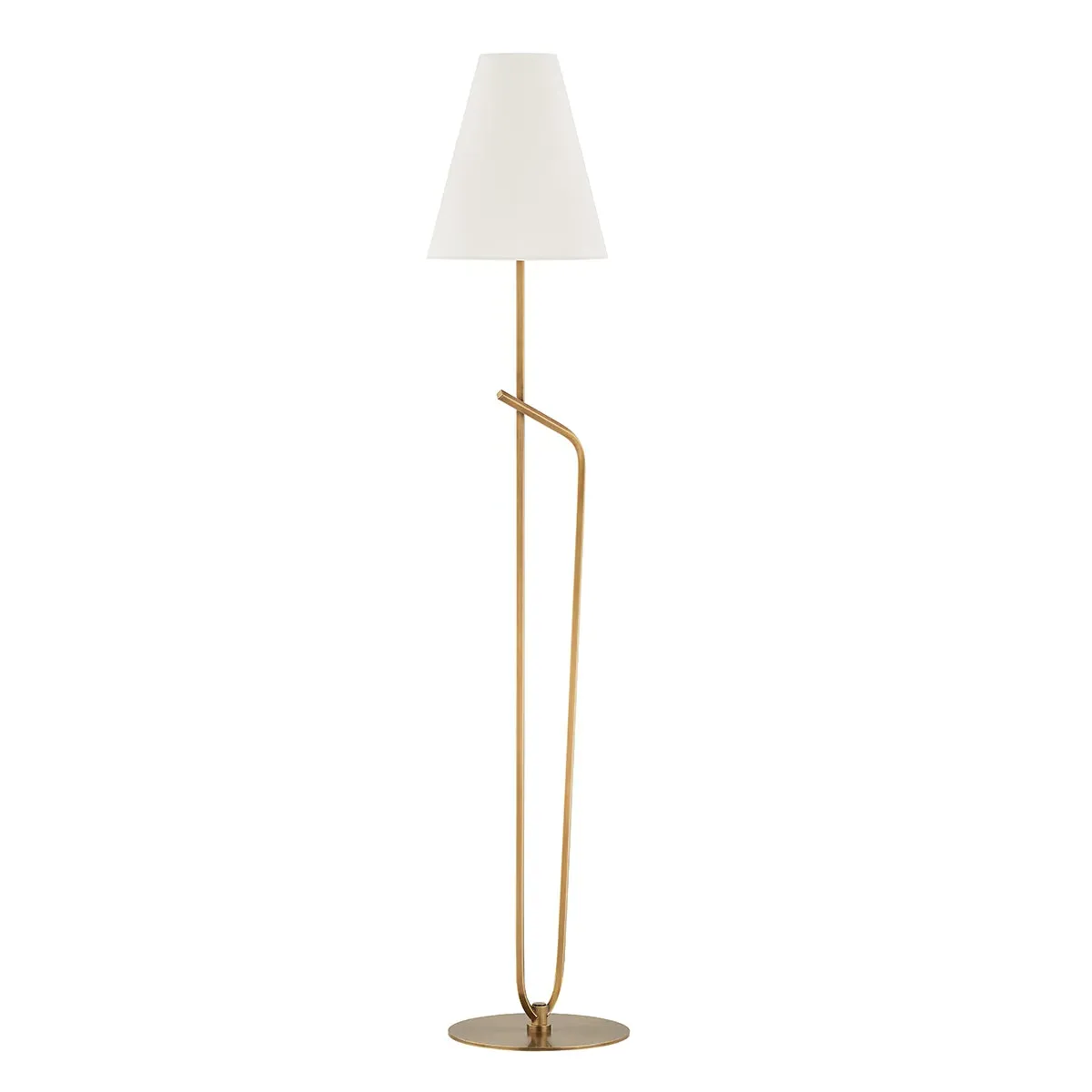 Colin Twist Floor Lamp - Brass, Linen product