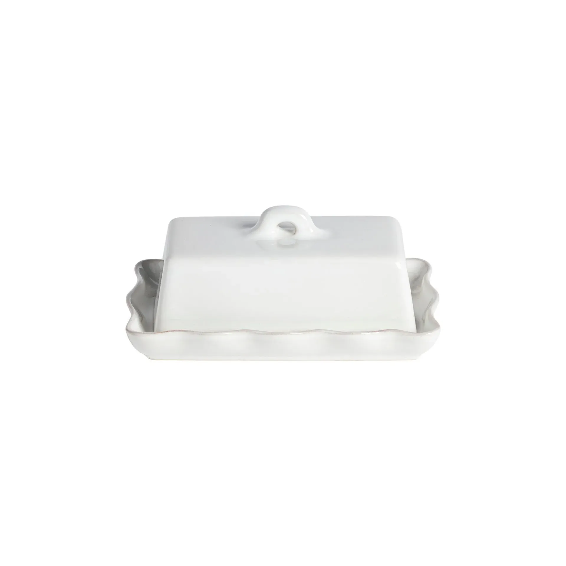 Costa Nova Cook & Host Butter Dish with Lid - White, Stoneware product