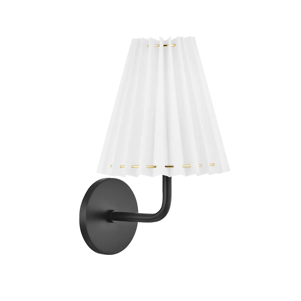 Dakota Wall Sconce Short - Black, Linen product