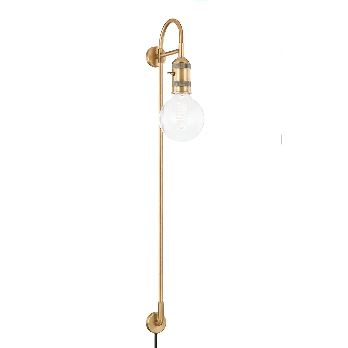 Dancer Plug-In Wall Sconce - Patina Brass product