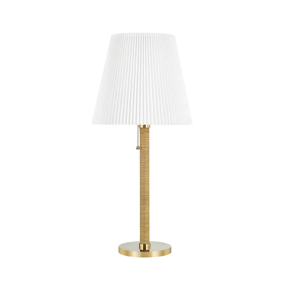 Dorothy Coastal Charm Table Lamp - Aged Brass, Linen product