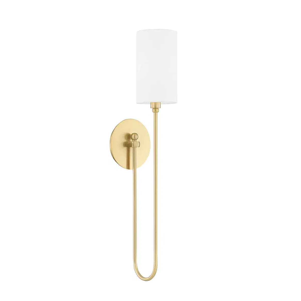 Faith Wall Sconce - Aged Brass, Rattan product