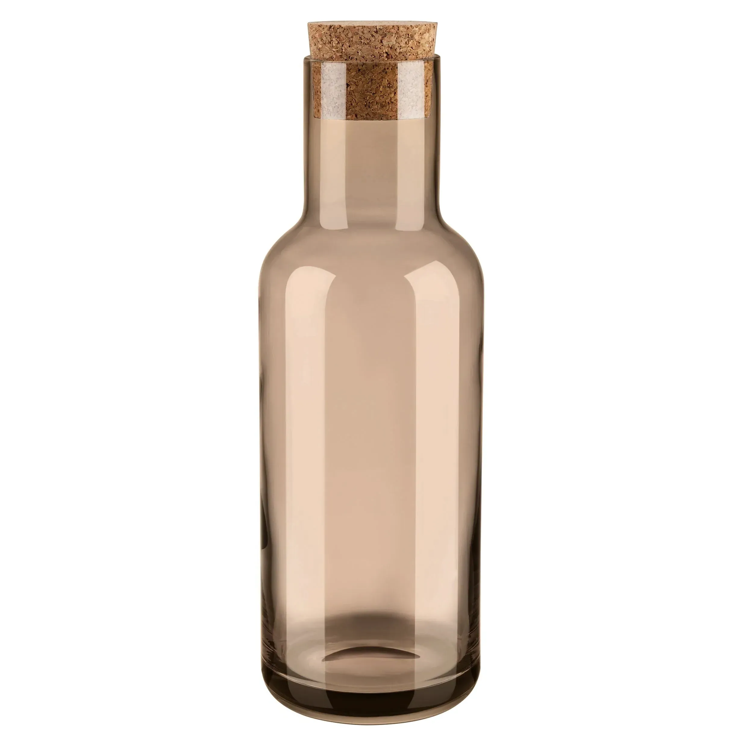 FUUMI Water Carafe with Cork Lid - Caramel, Hand Blown Glass product