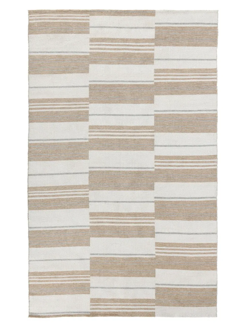 Handwoven Indoor Outdoor Stripe Rug - Ivory, Polypropylene product